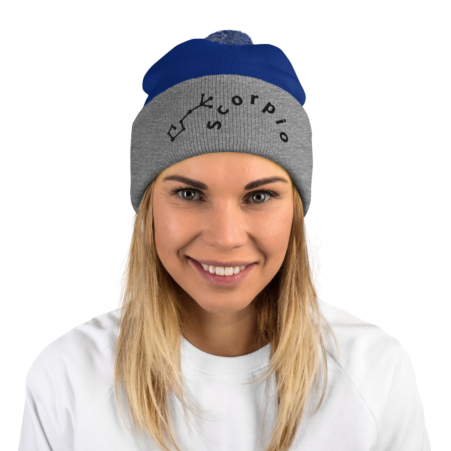 “Scorpio” Pom-Pom Beanie