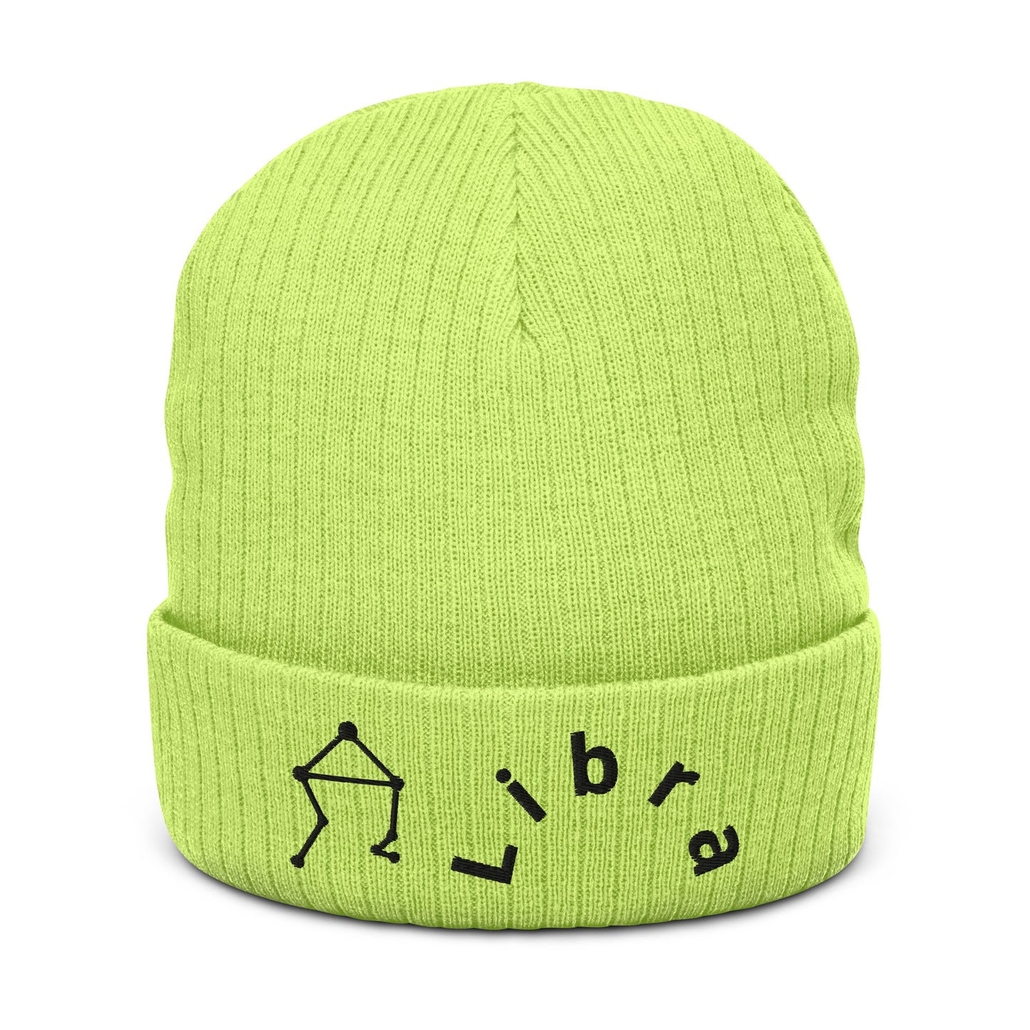 “Libra” Ribbed Knit Beanie
