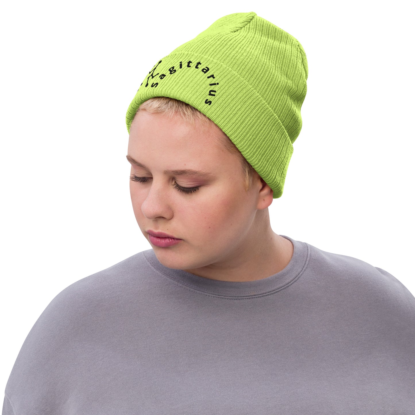 “Sagittarius” Ribbed Knit Beanie