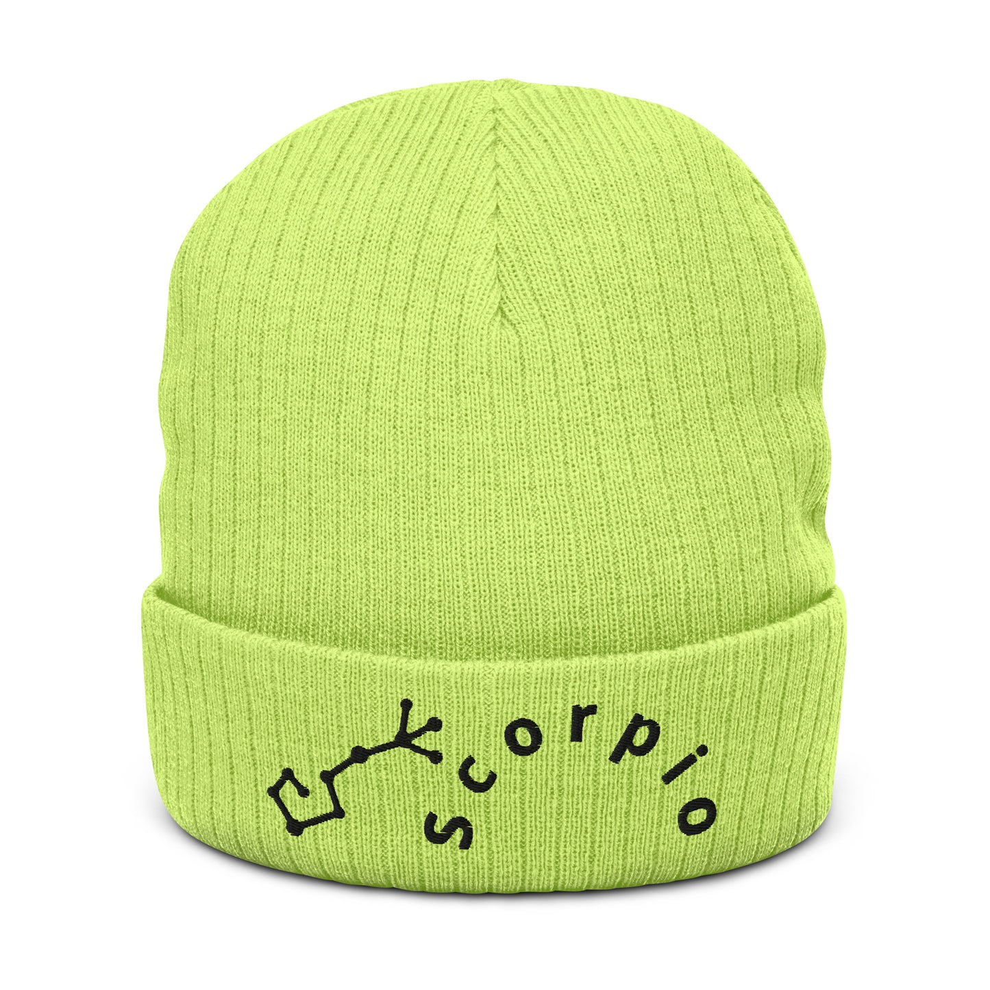 “Scorpio” Ribbed Knit Beanie