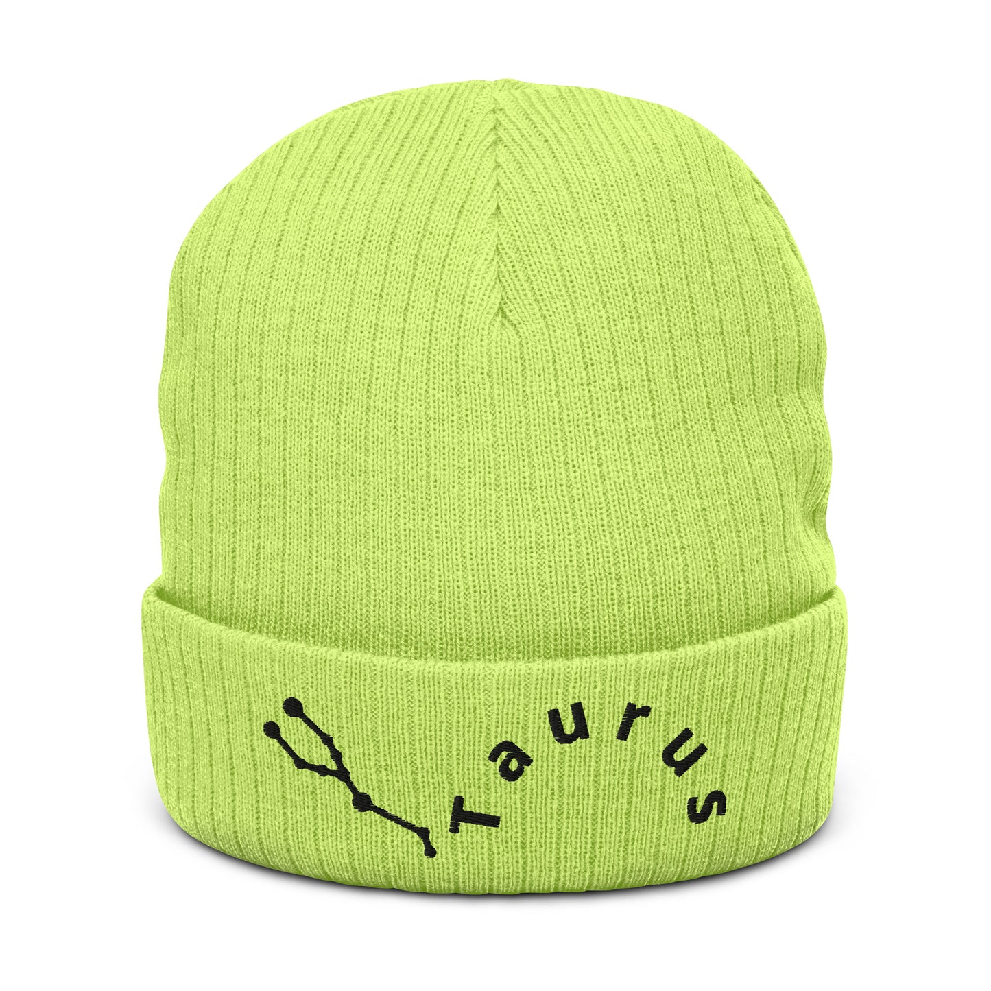 “Taurus” Ribbed Knit Beanie