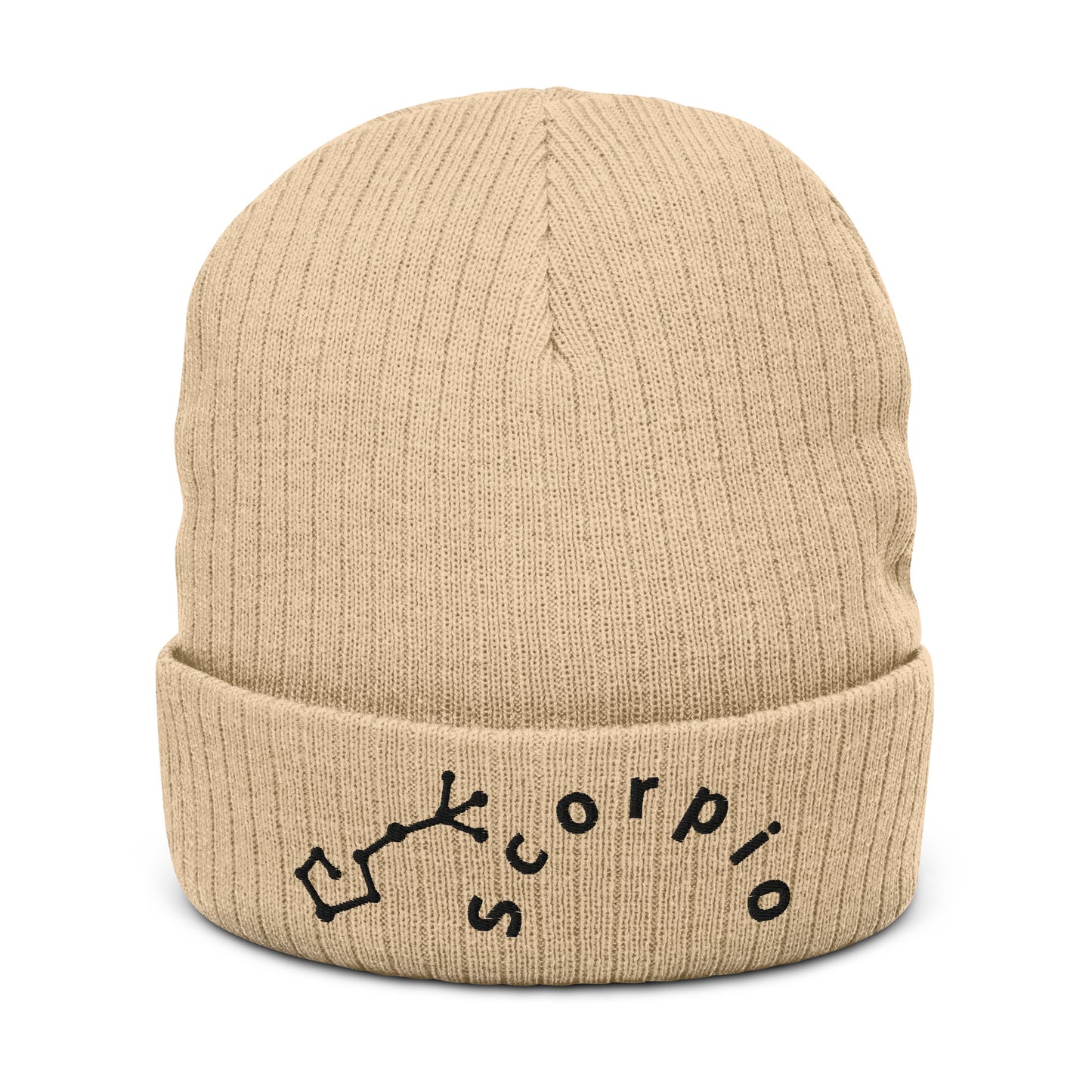 “Scorpio” Ribbed Knit Beanie