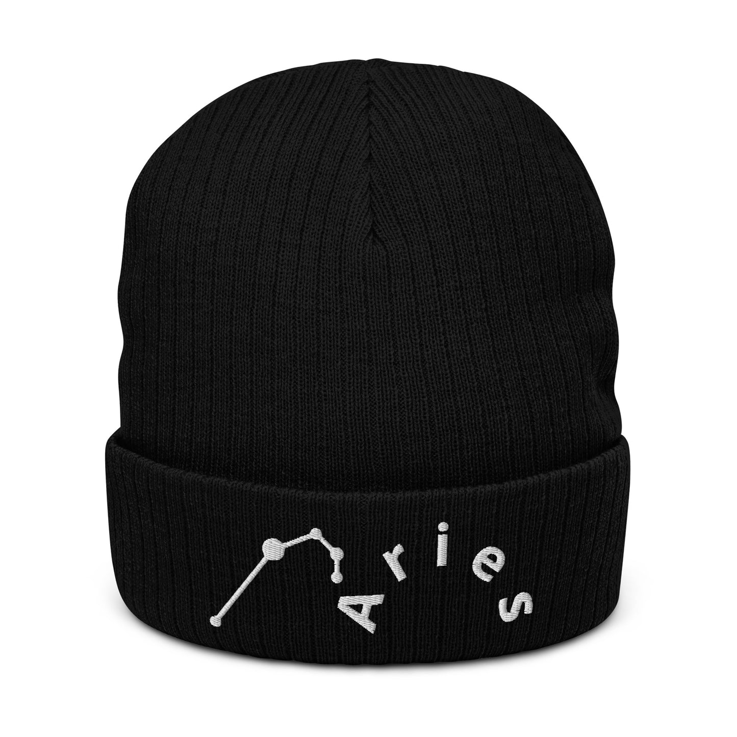 “Aries” Ribbed Knit Beanie