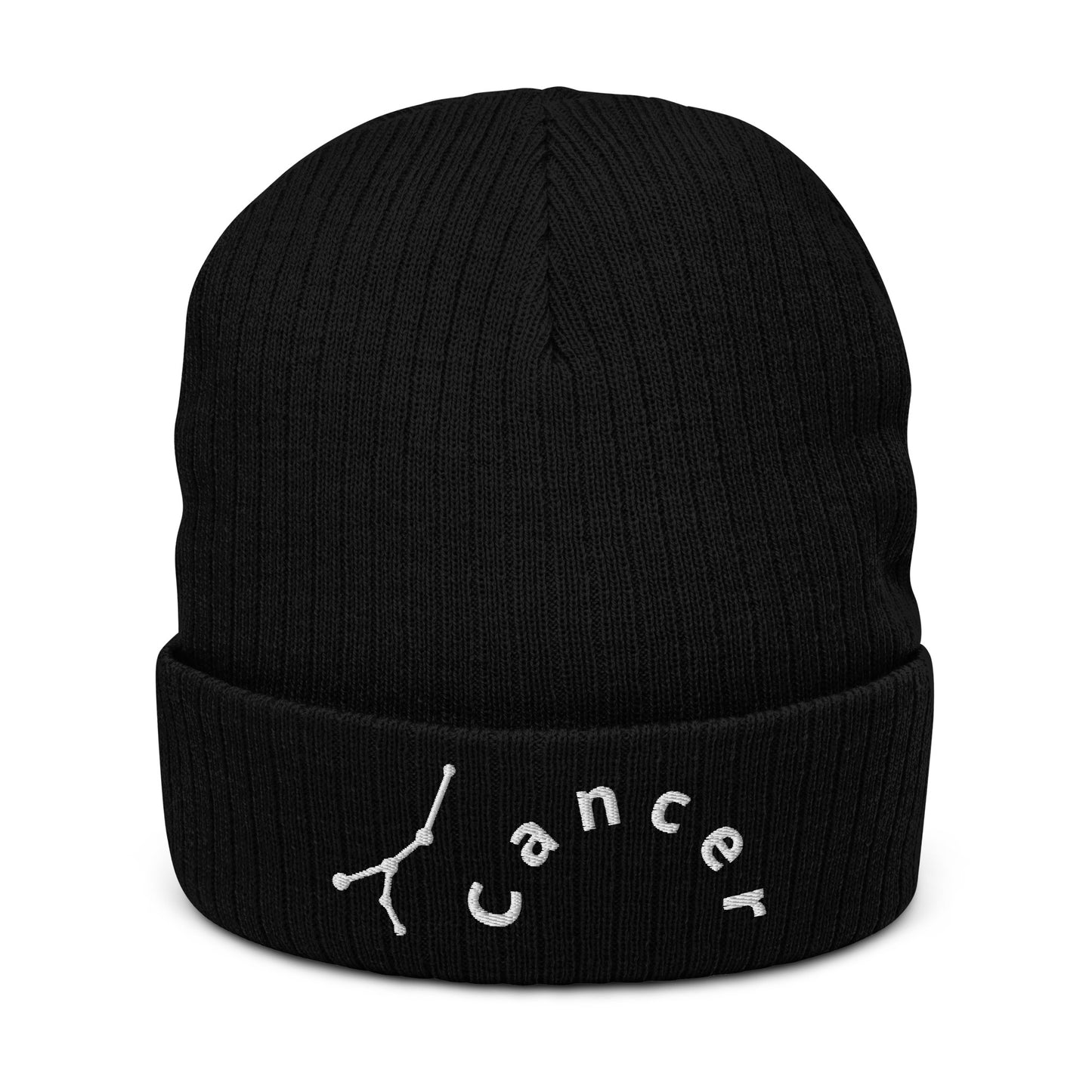 “Cancer” Ribbed Knit Beanie