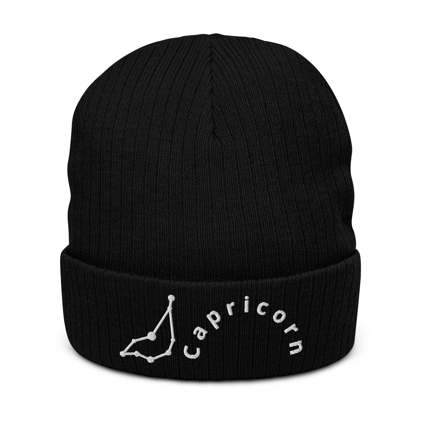 “Capricorn” Ribbed Knit Beanie