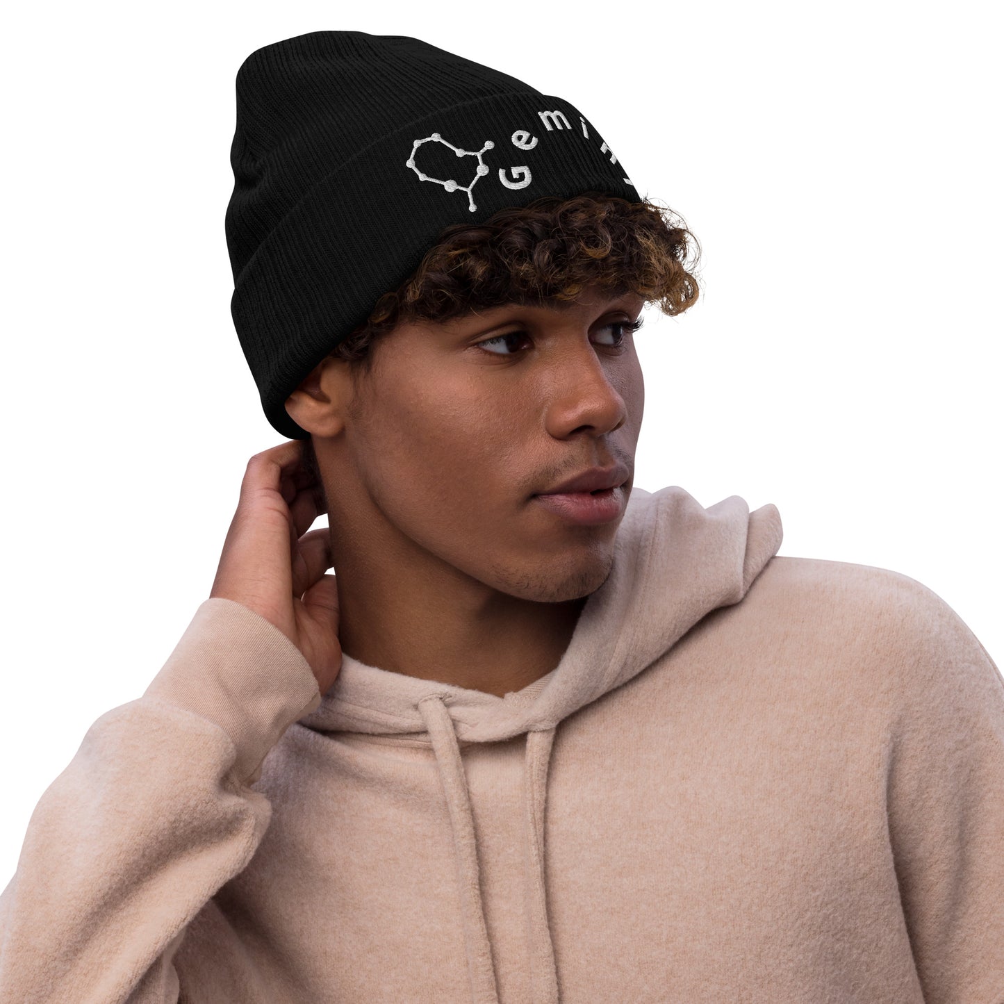 “Gemini” Ribbed Knit Beanie