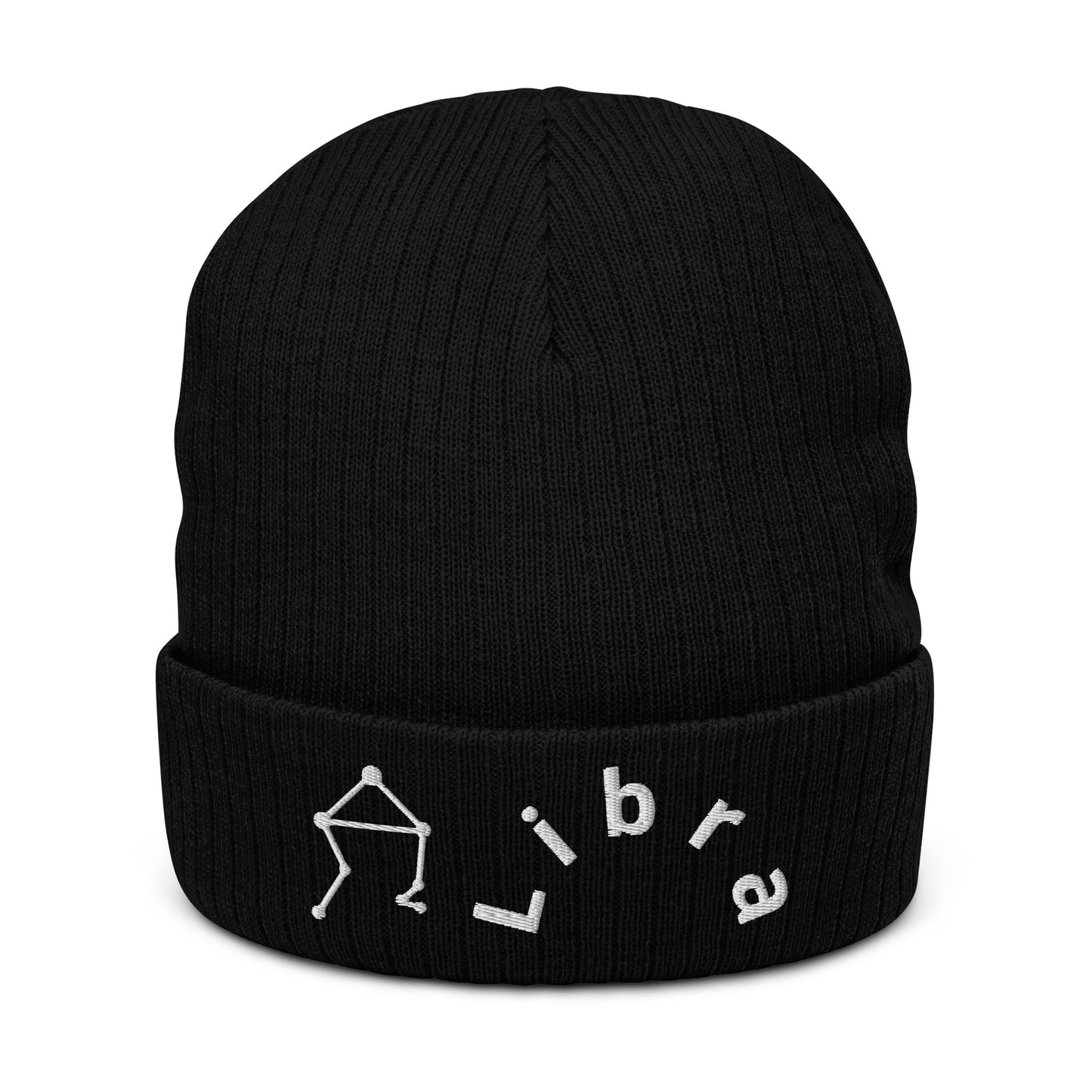 “Libra” Ribbed Knit Beanie