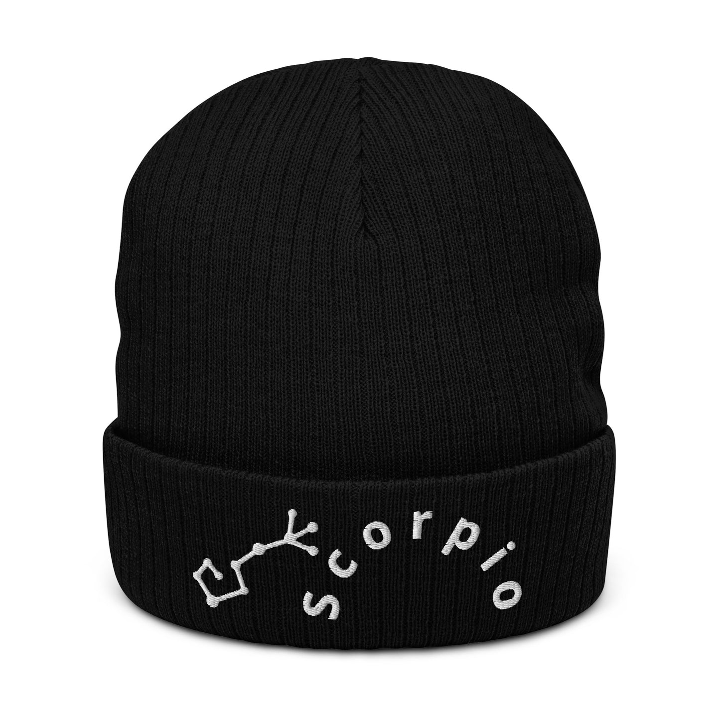 “Scorpio” Ribbed Knit Beanie