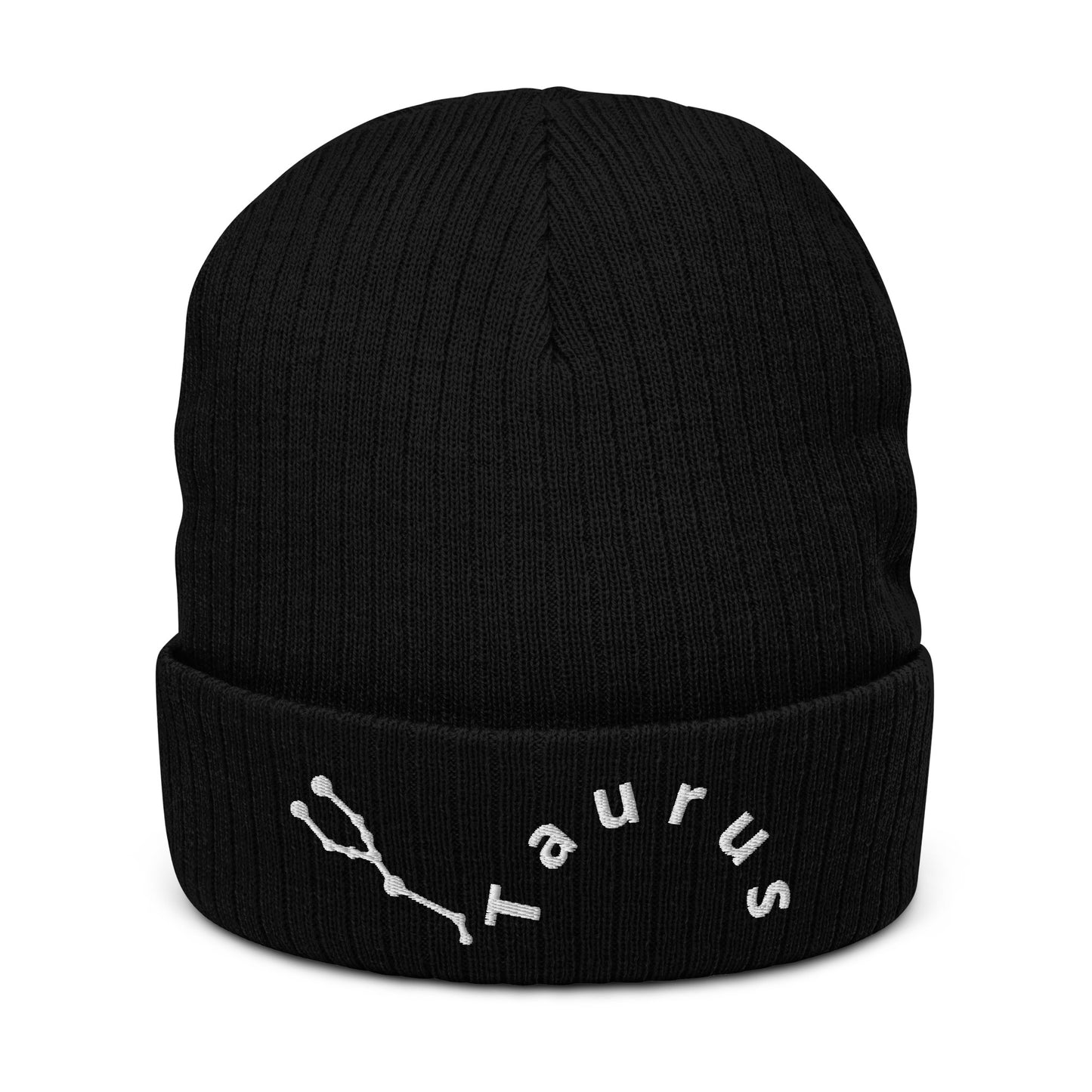 “Taurus” Ribbed Knit Beanie