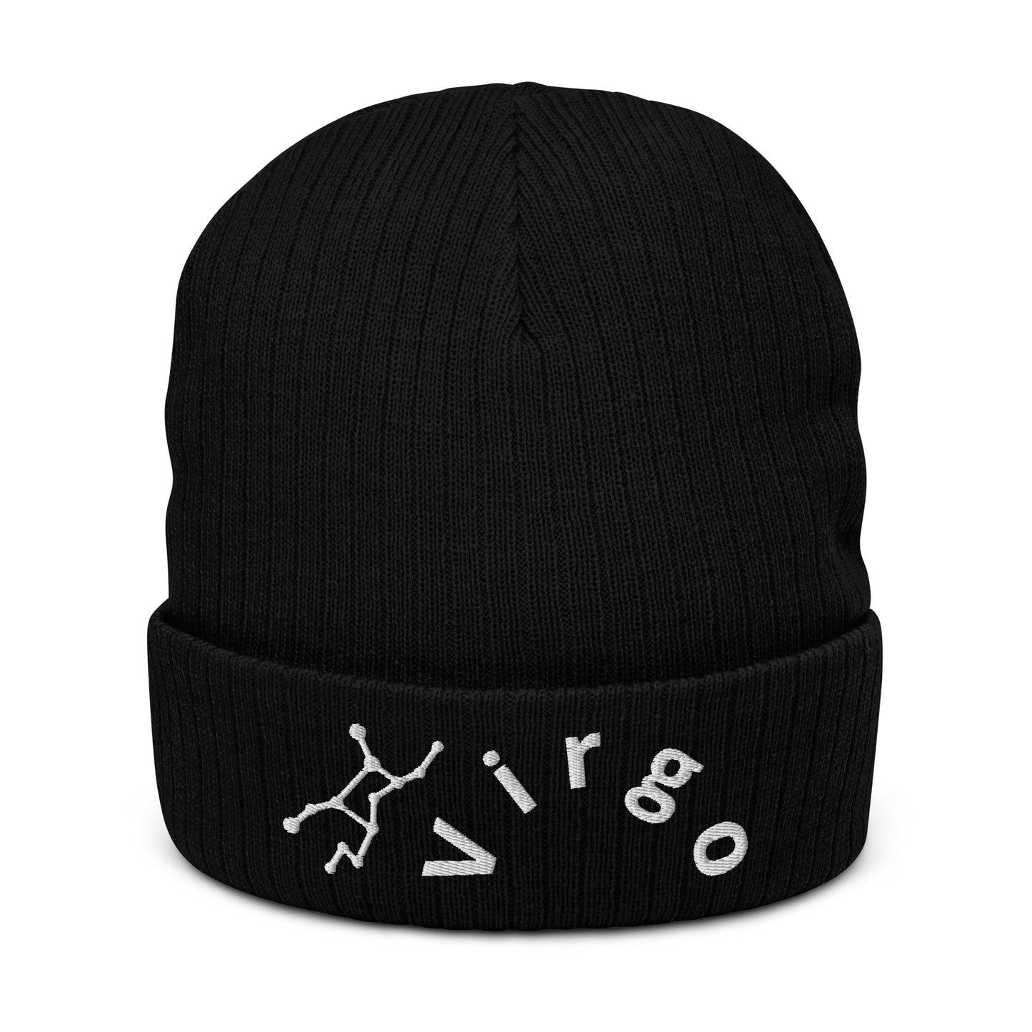 “Virgo” Ribbed Knit Beanie