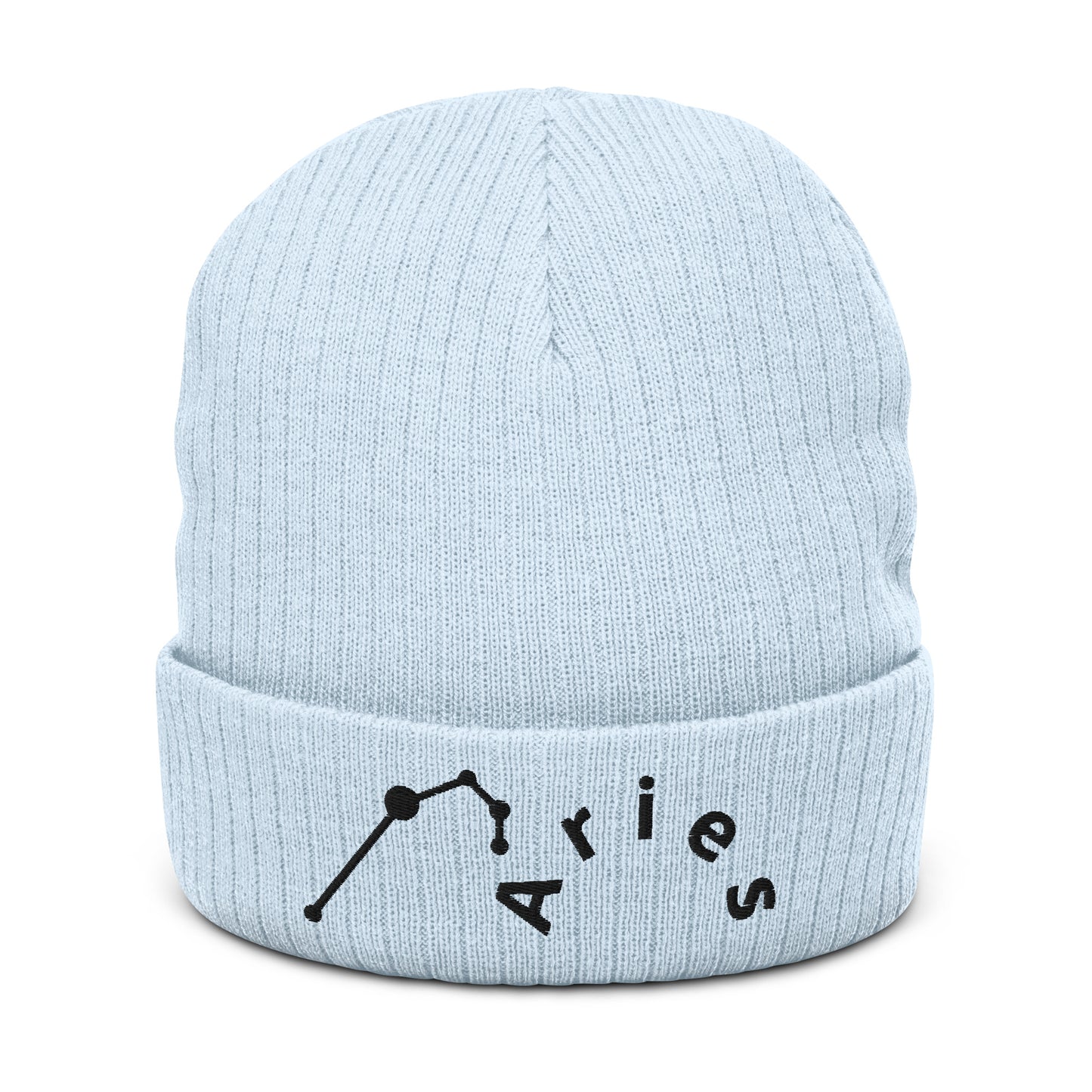 “Aries” Ribbed Knit Beanie