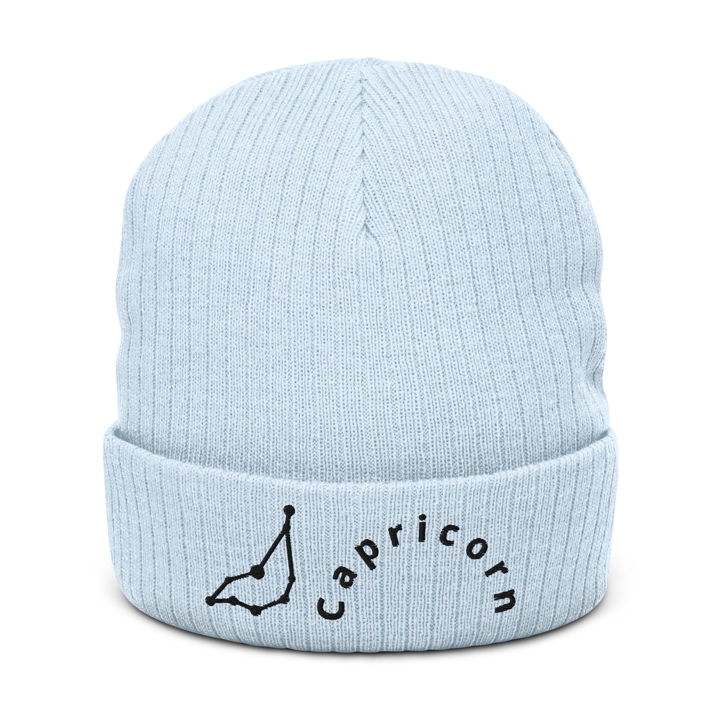 “Capricorn” Ribbed Knit Beanie