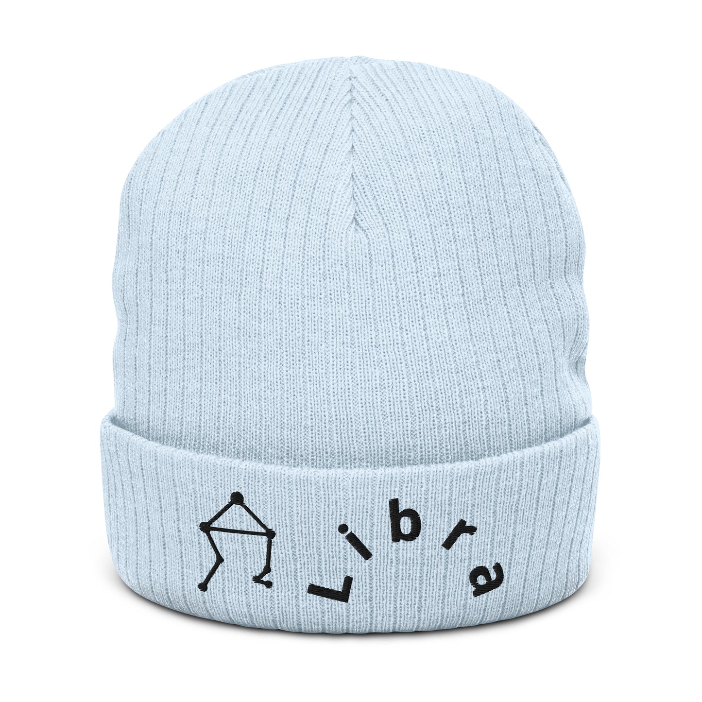 “Libra” Ribbed Knit Beanie