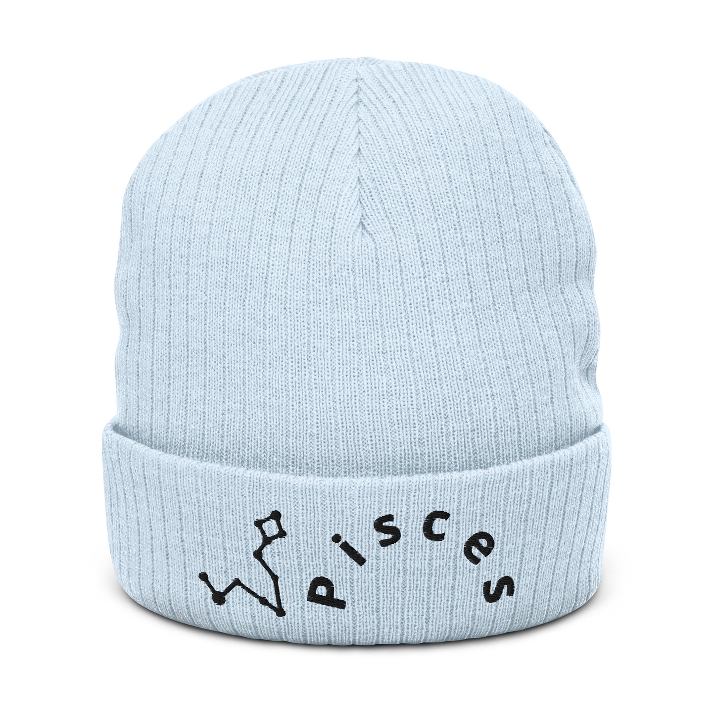 “Pisces” Ribbed Knit Beanie