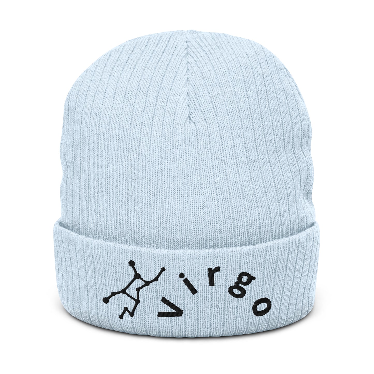 “Virgo” Ribbed Knit Beanie