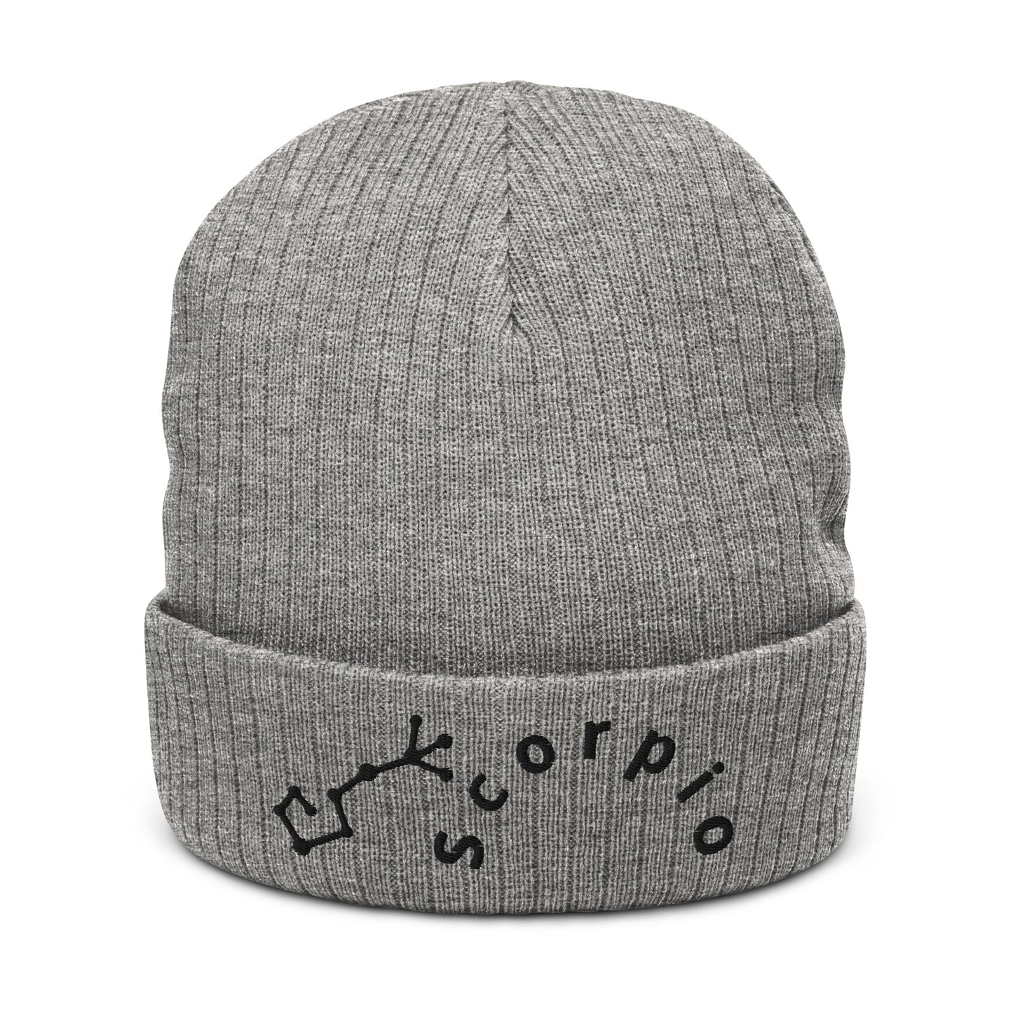“Scorpio” Ribbed Knit Beanie