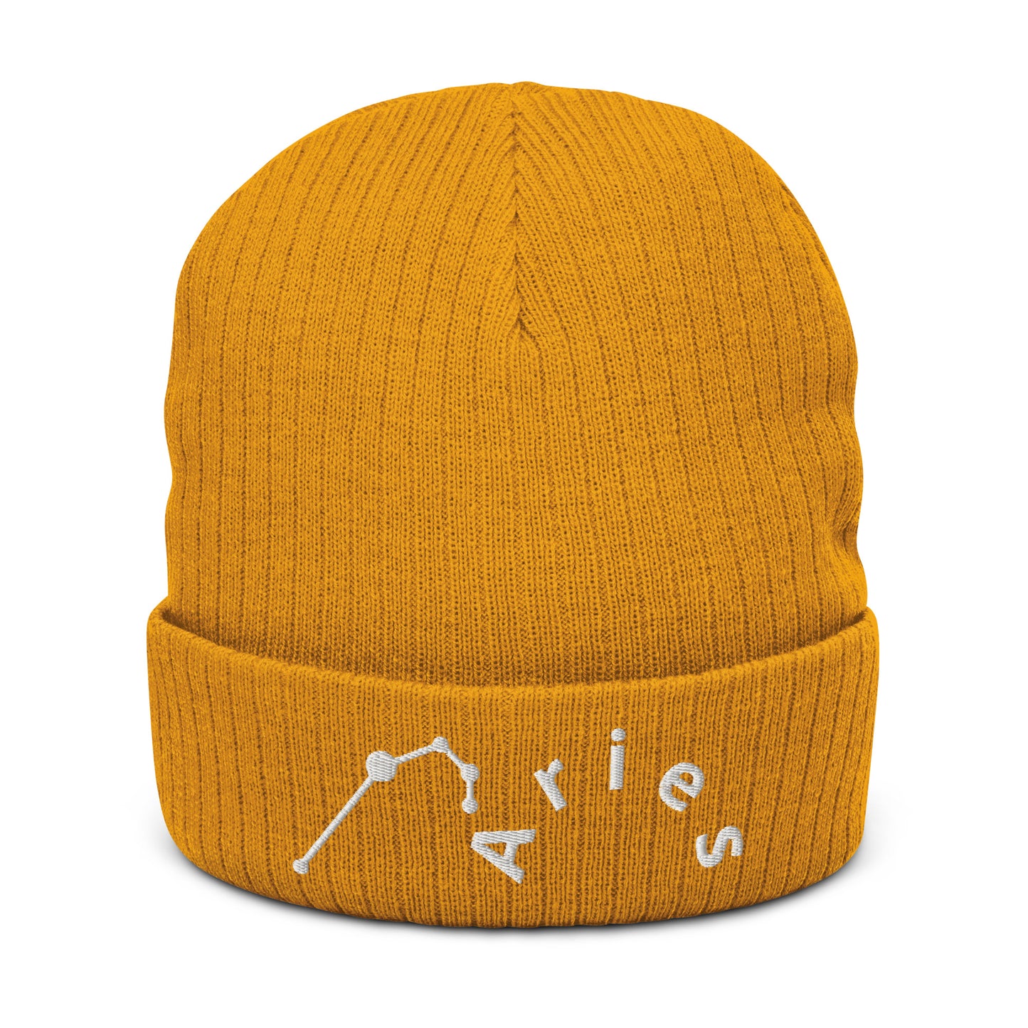 “Aries” Ribbed Knit Beanie
