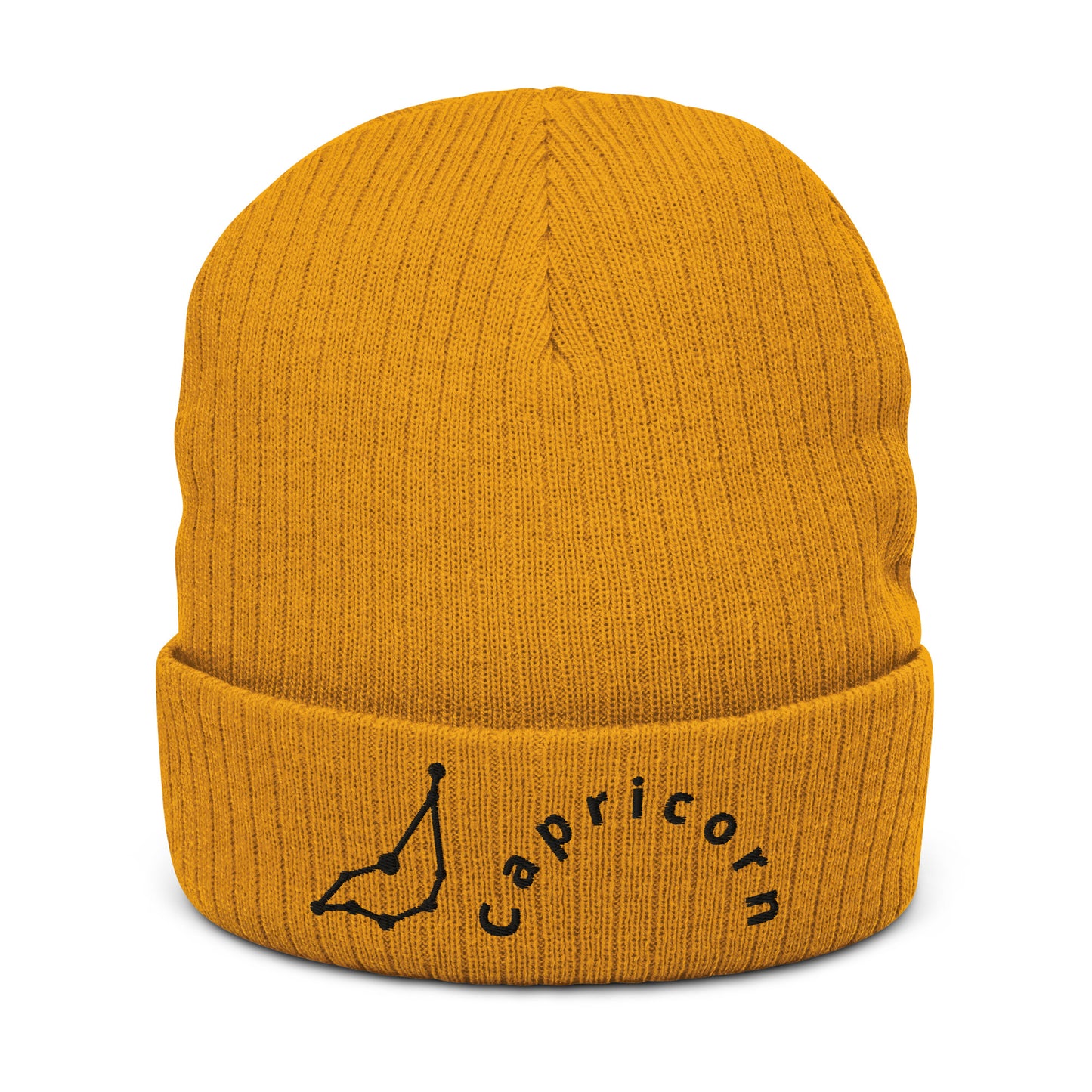“Capricorn” Ribbed Knit Beanie