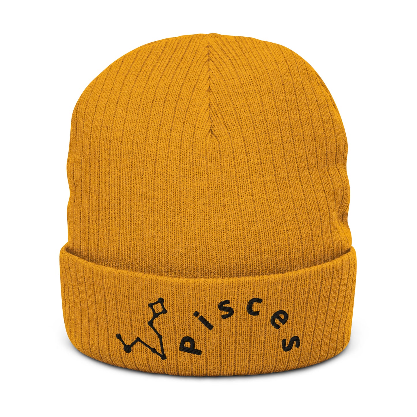 “Pisces” Ribbed Knit Beanie