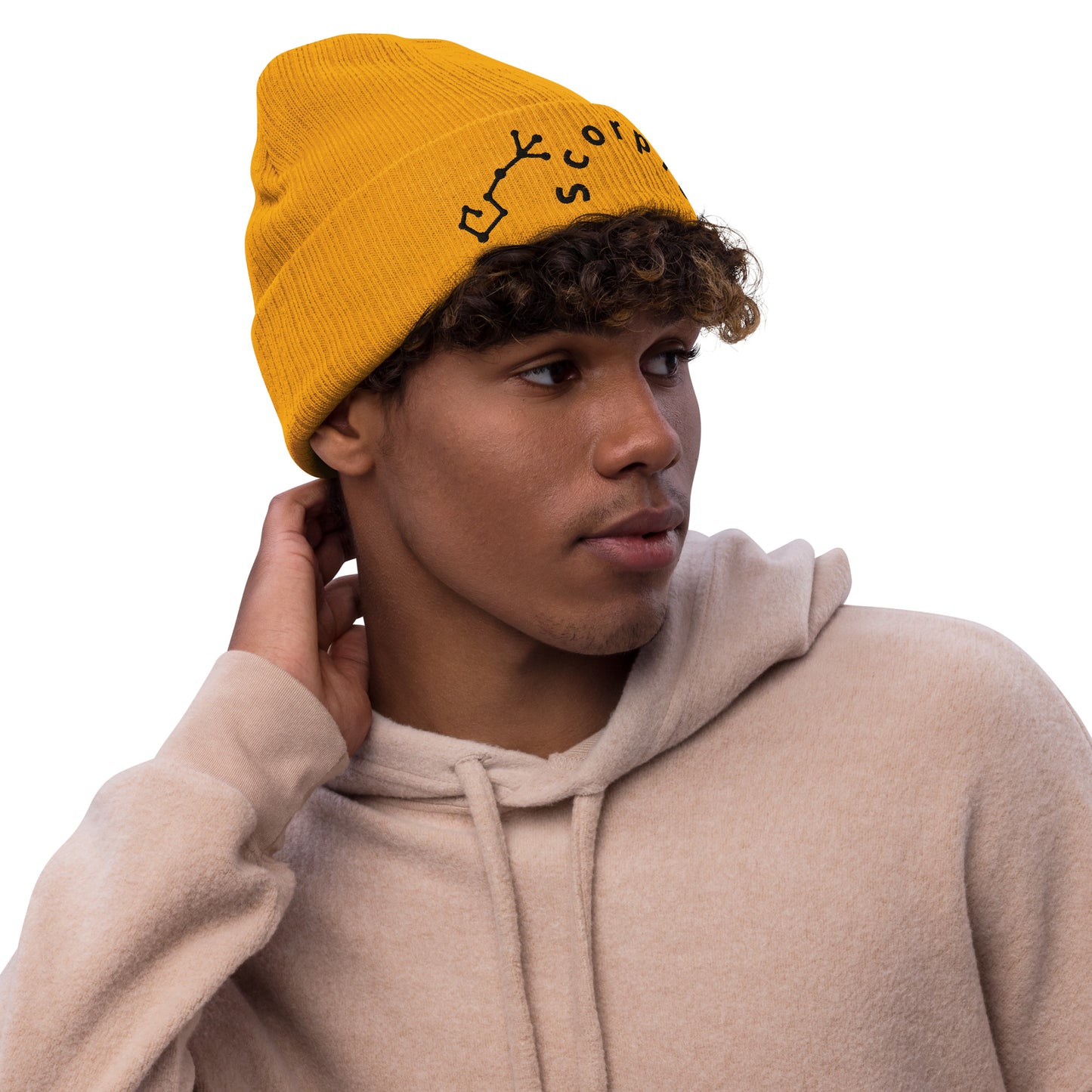 “Scorpio” Ribbed Knit Beanie