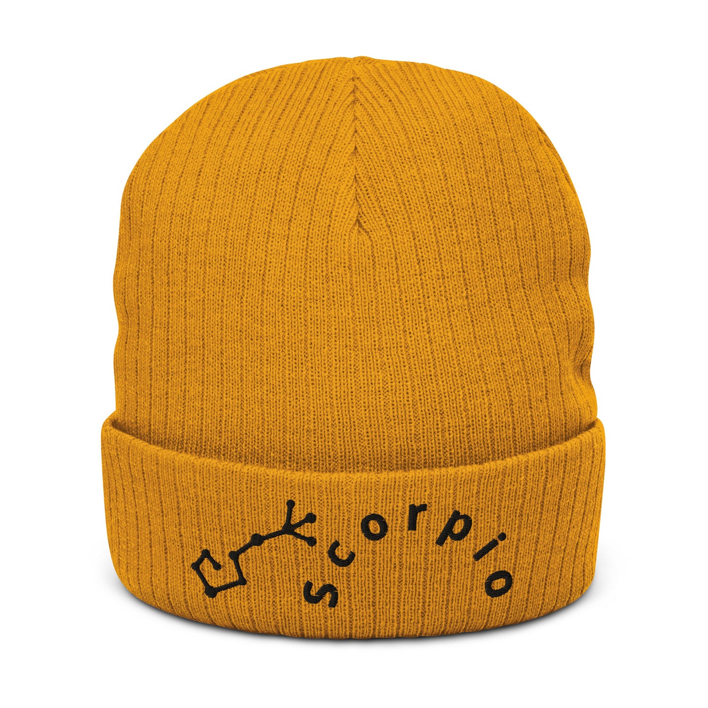 “Scorpio” Ribbed Knit Beanie