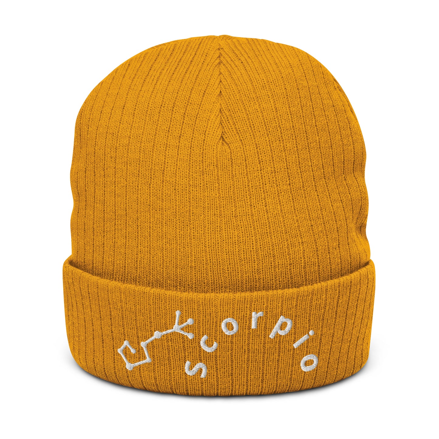 “Scorpio” Ribbed Knit Beanie
