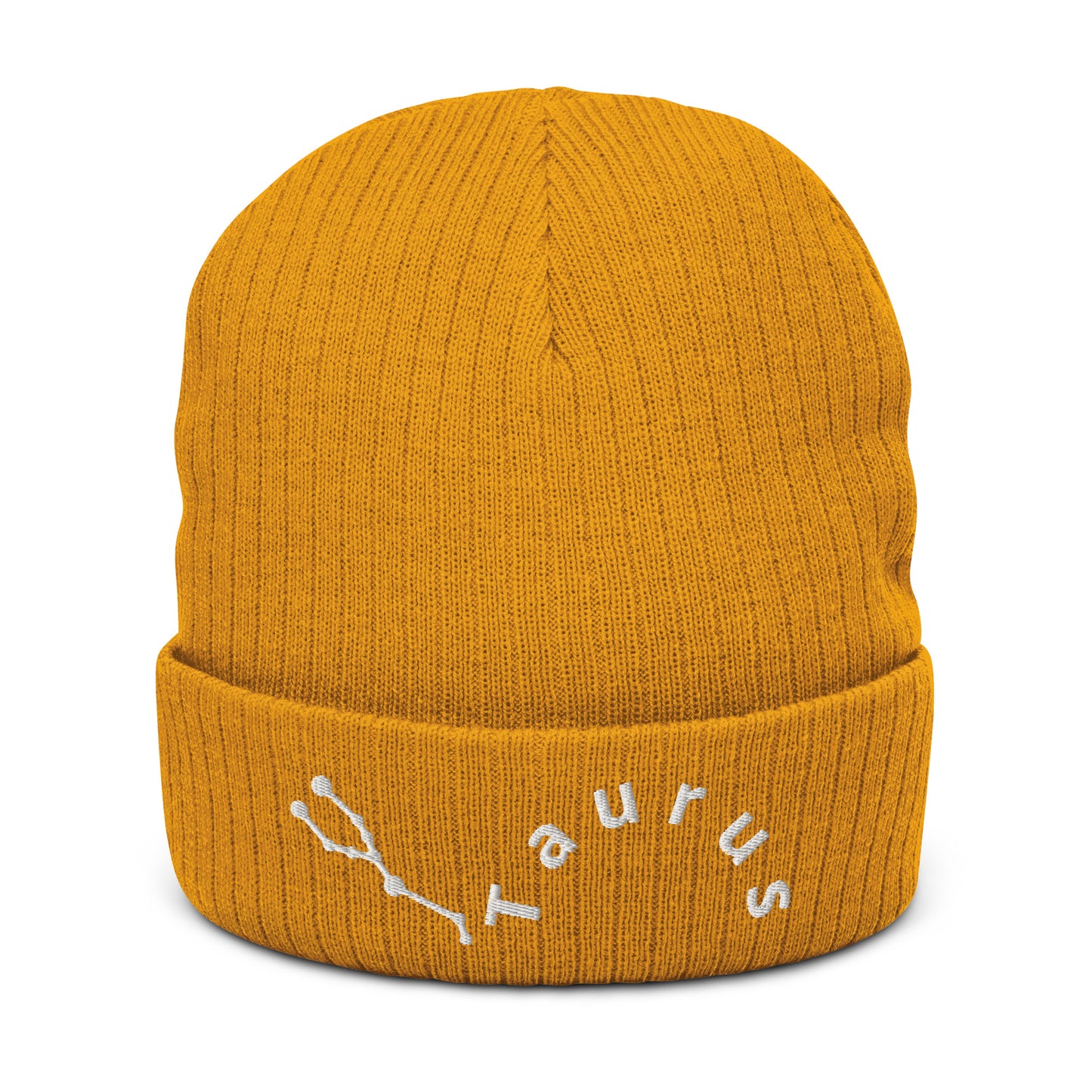 “Taurus” Ribbed Knit Beanie