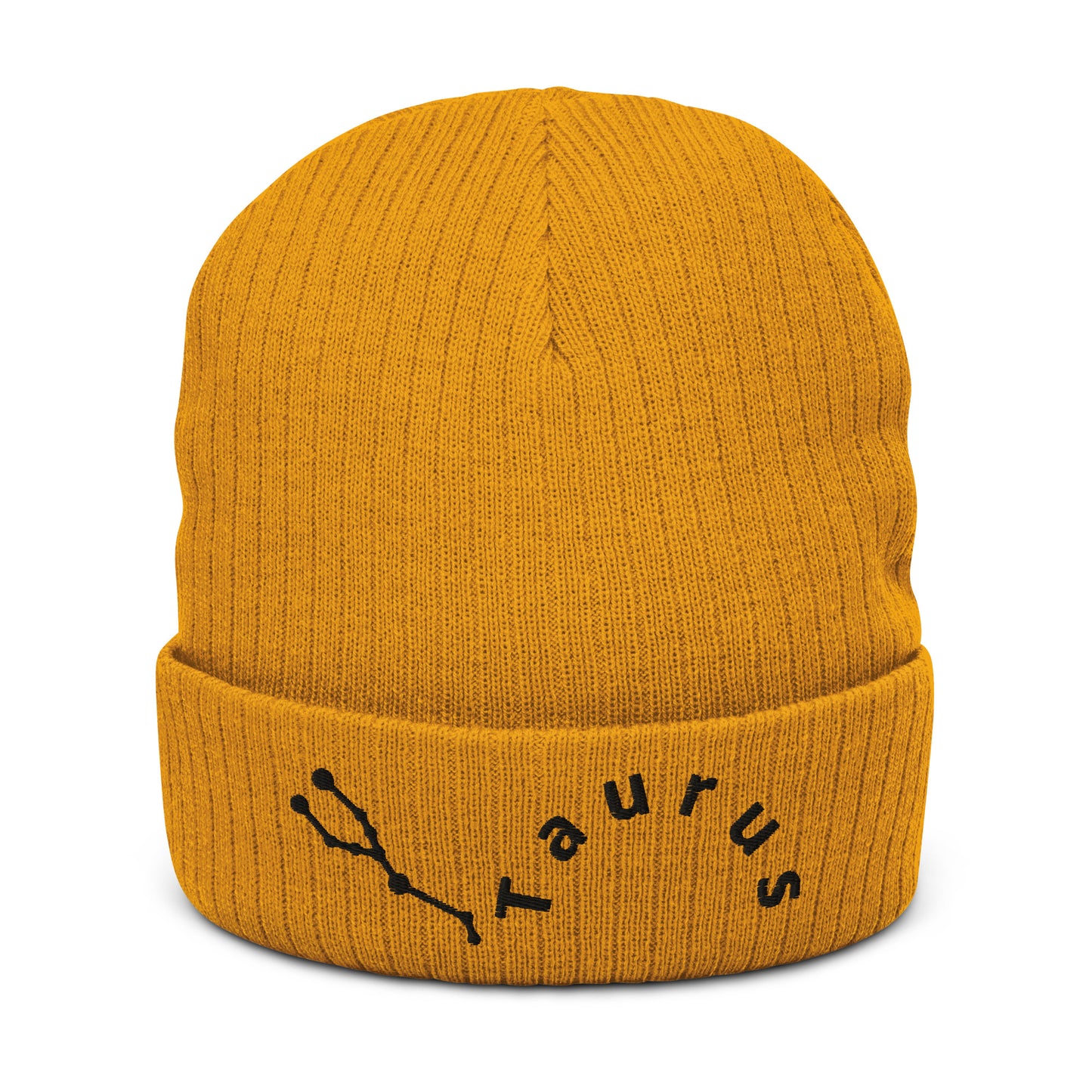 “Taurus” Ribbed Knit Beanie