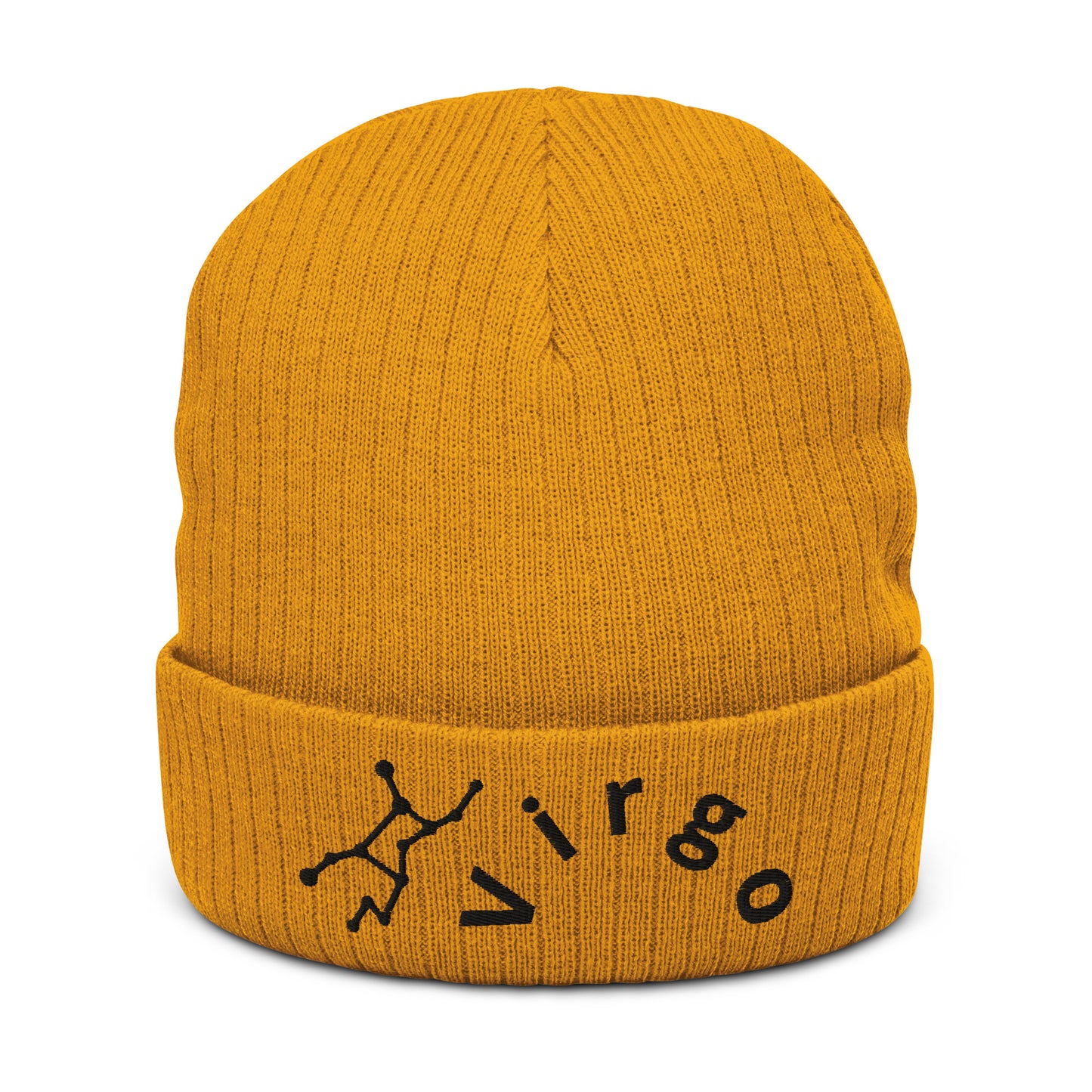 “Virgo” Ribbed Knit Beanie