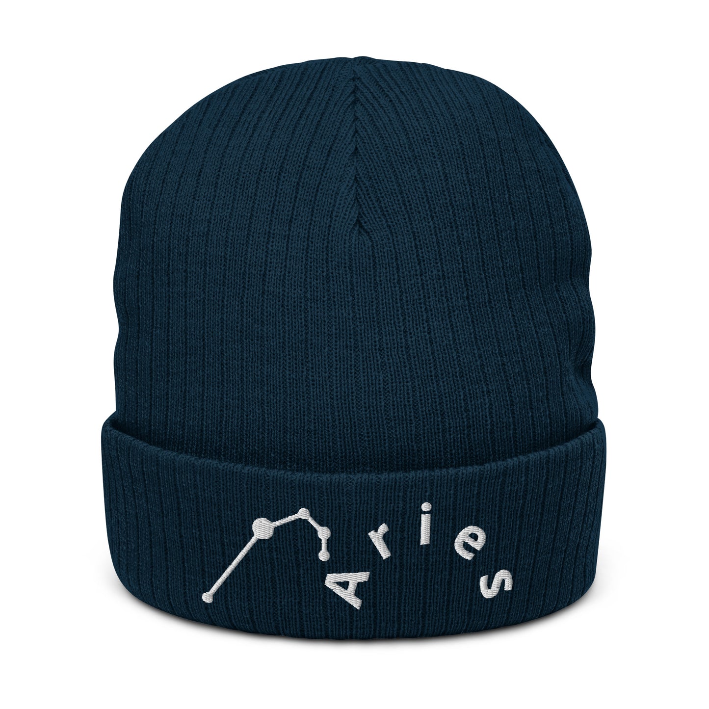 “Aries” Ribbed Knit Beanie