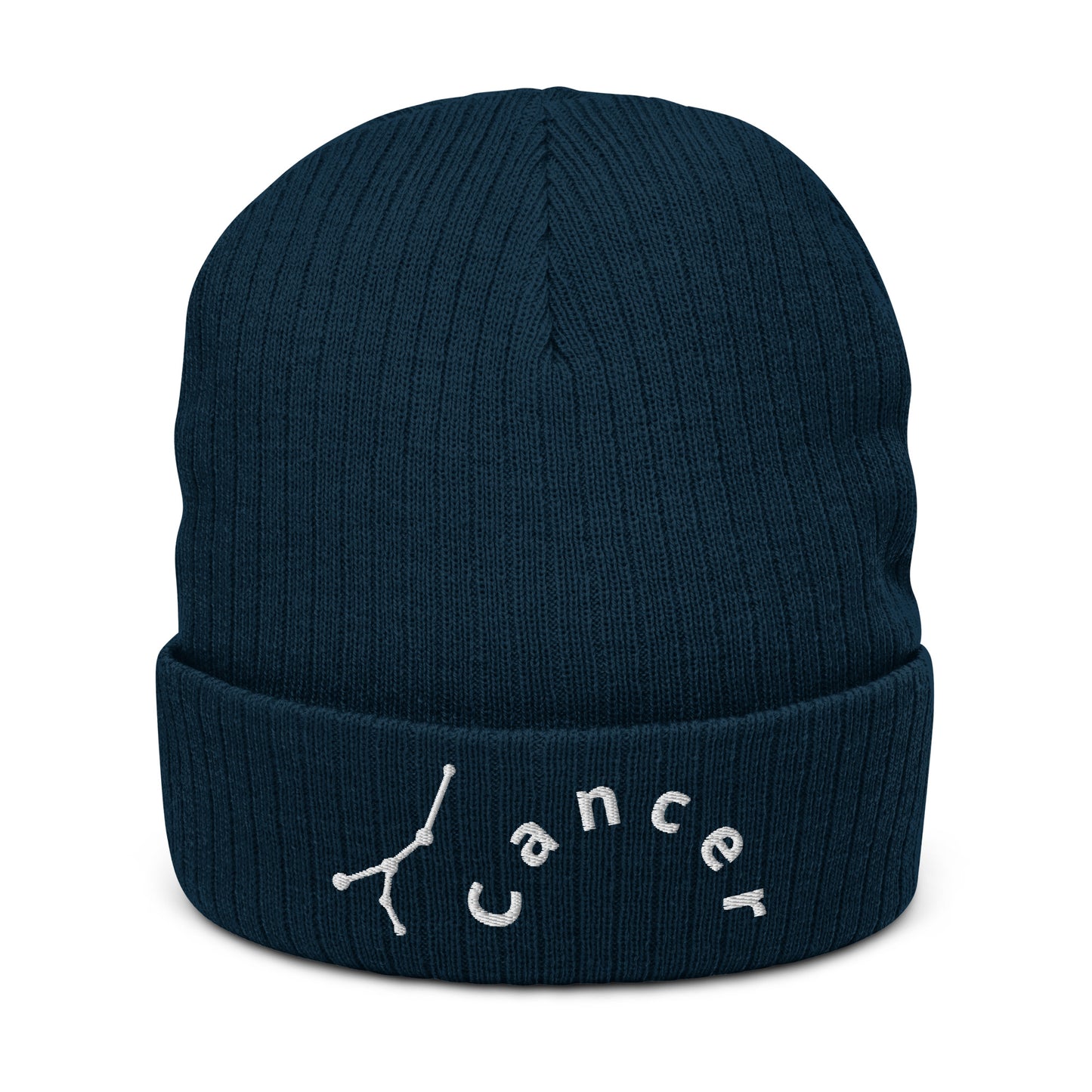 “Cancer” Ribbed Knit Beanie