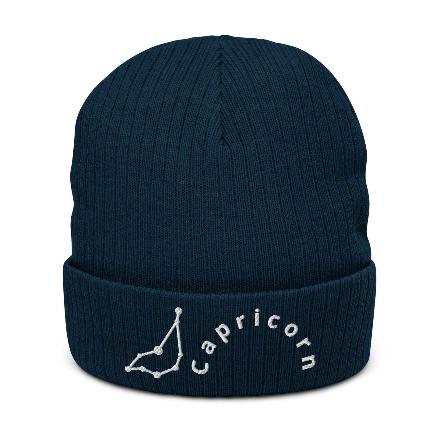 “Capricorn” Ribbed Knit Beanie