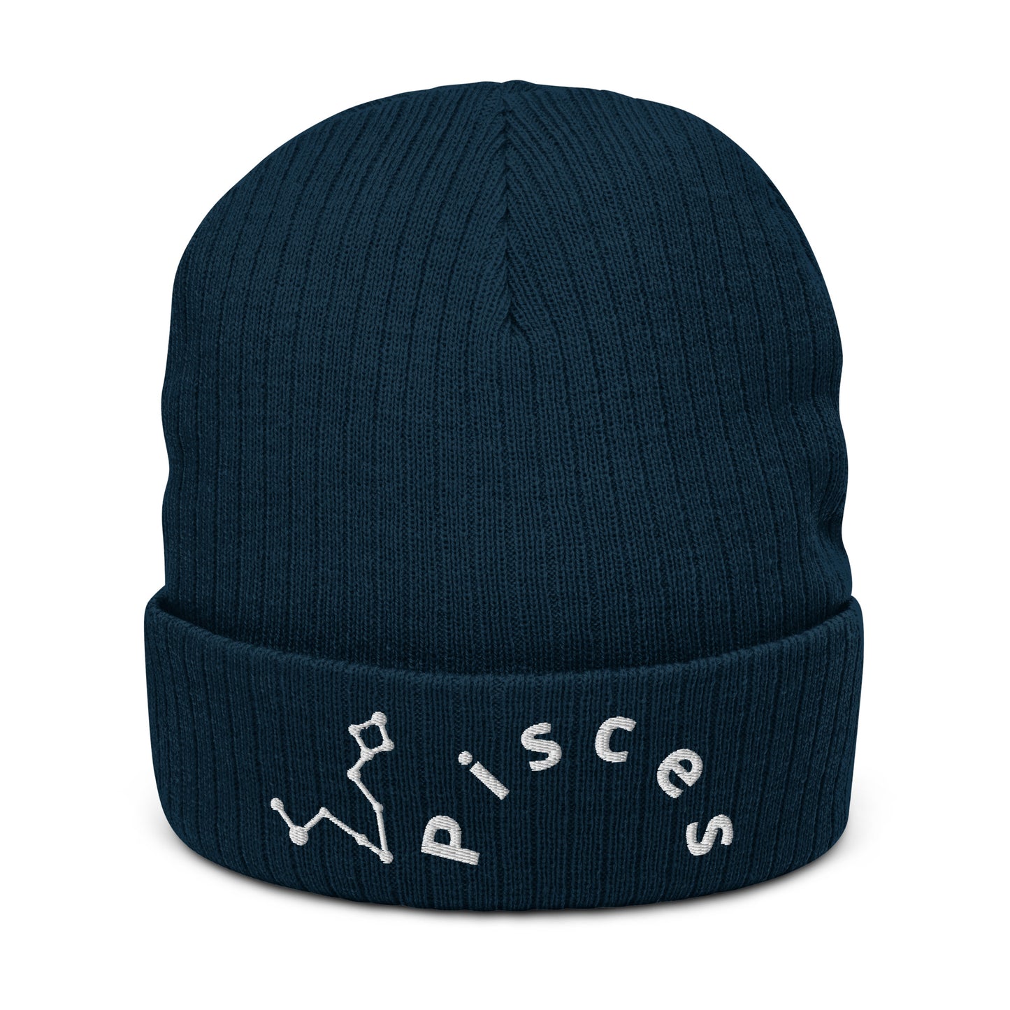“Pisces” Ribbed Knit Beanie