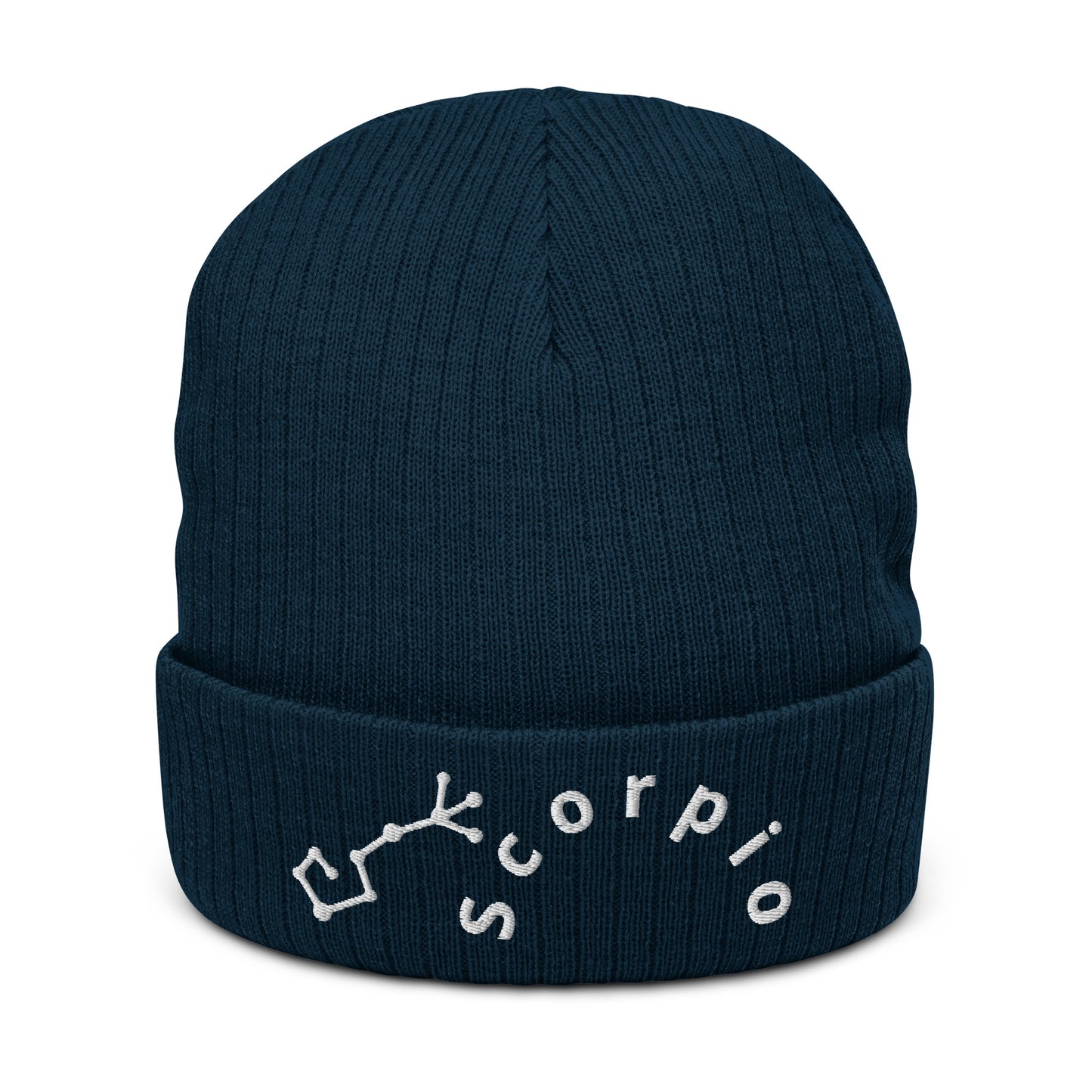 “Scorpio” Ribbed Knit Beanie
