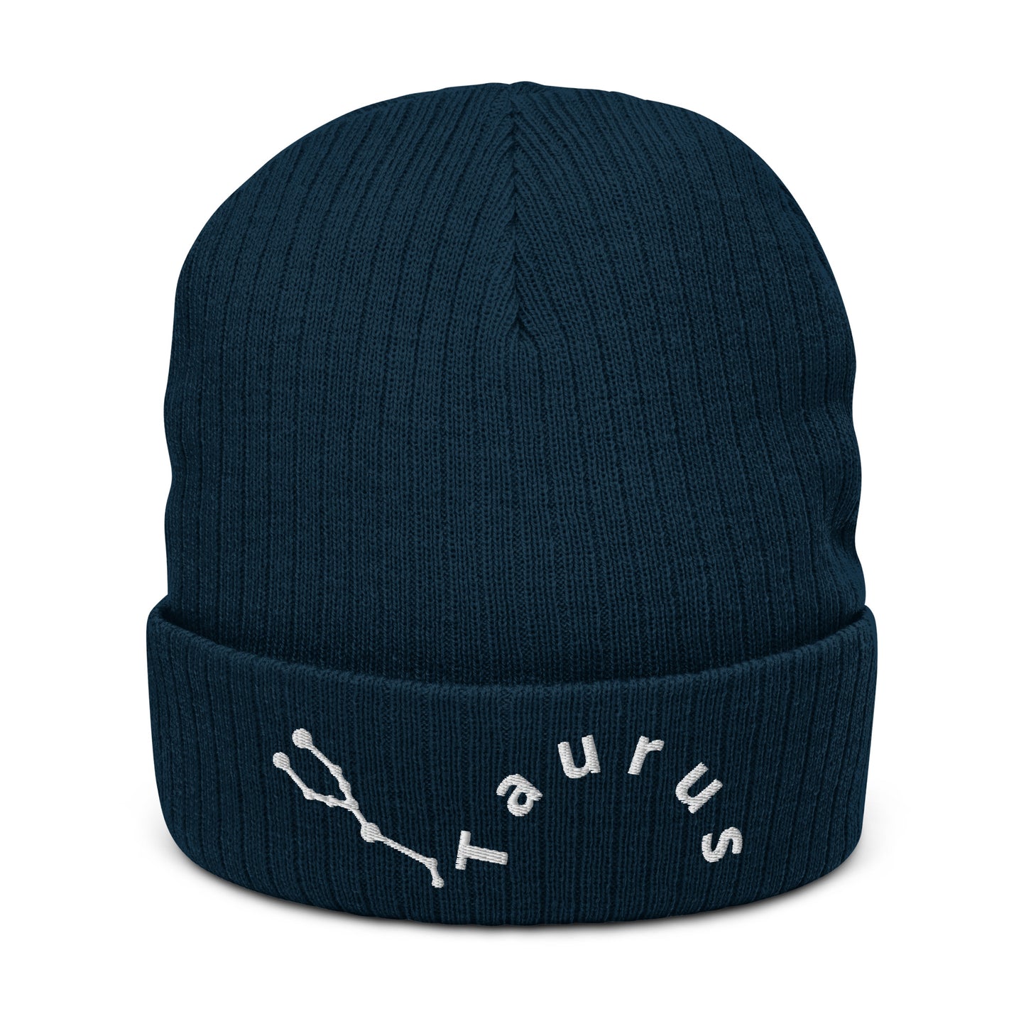 “Taurus” Ribbed Knit Beanie