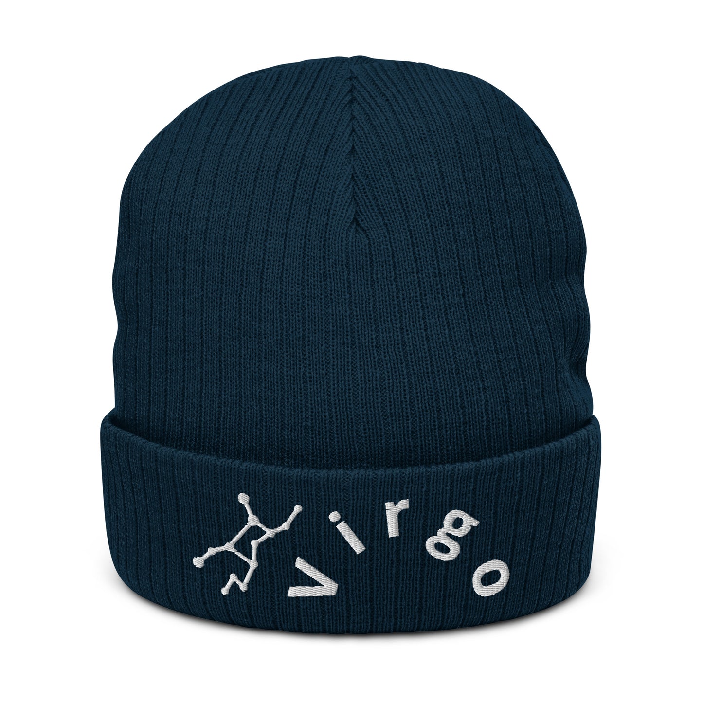 “Virgo” Ribbed Knit Beanie