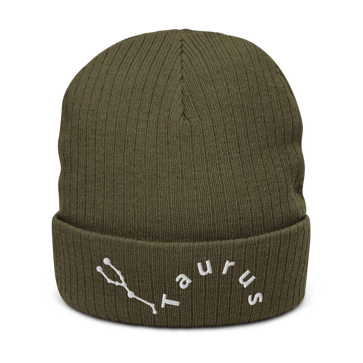 “Taurus” Ribbed Knit Beanie