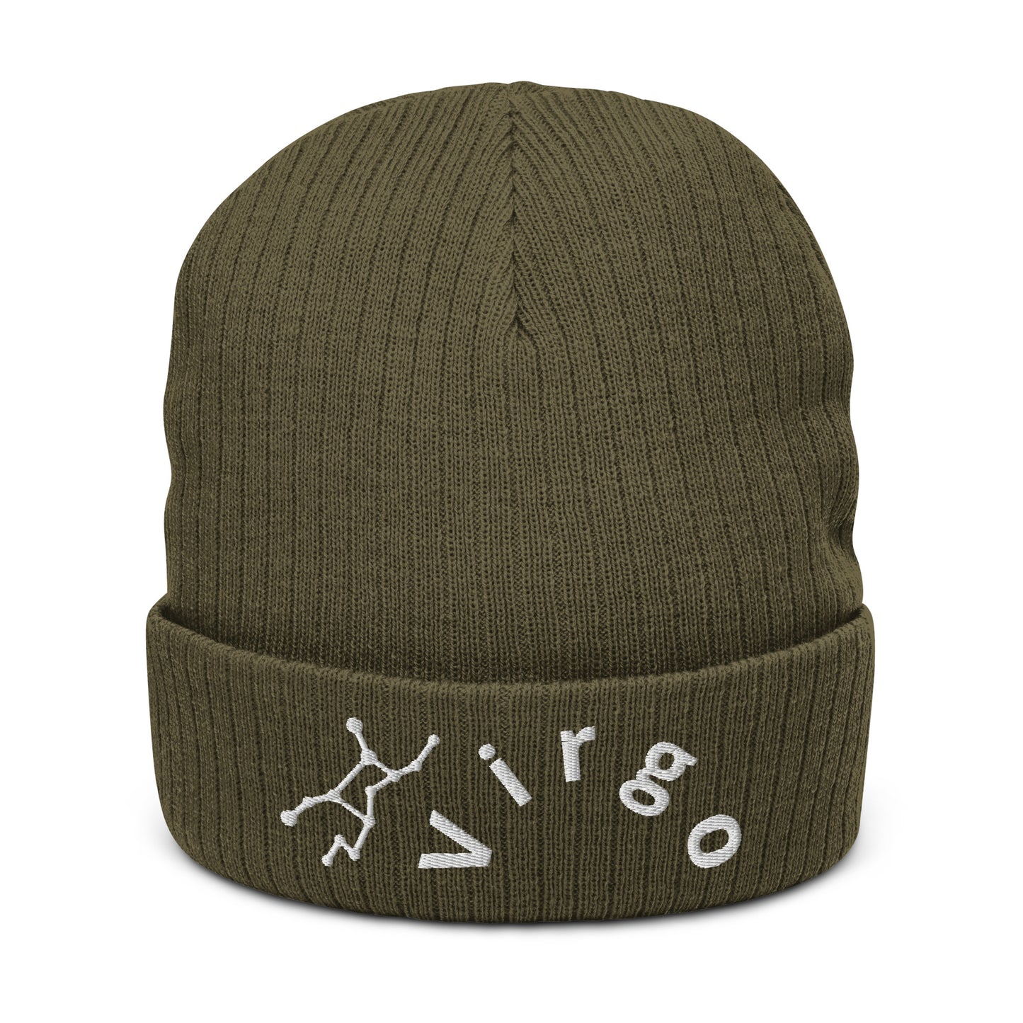 “Virgo” Ribbed Knit Beanie