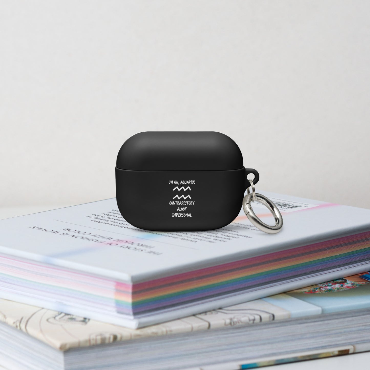 “Uh Oh, Aquarius” Rubber Case For AirPods®