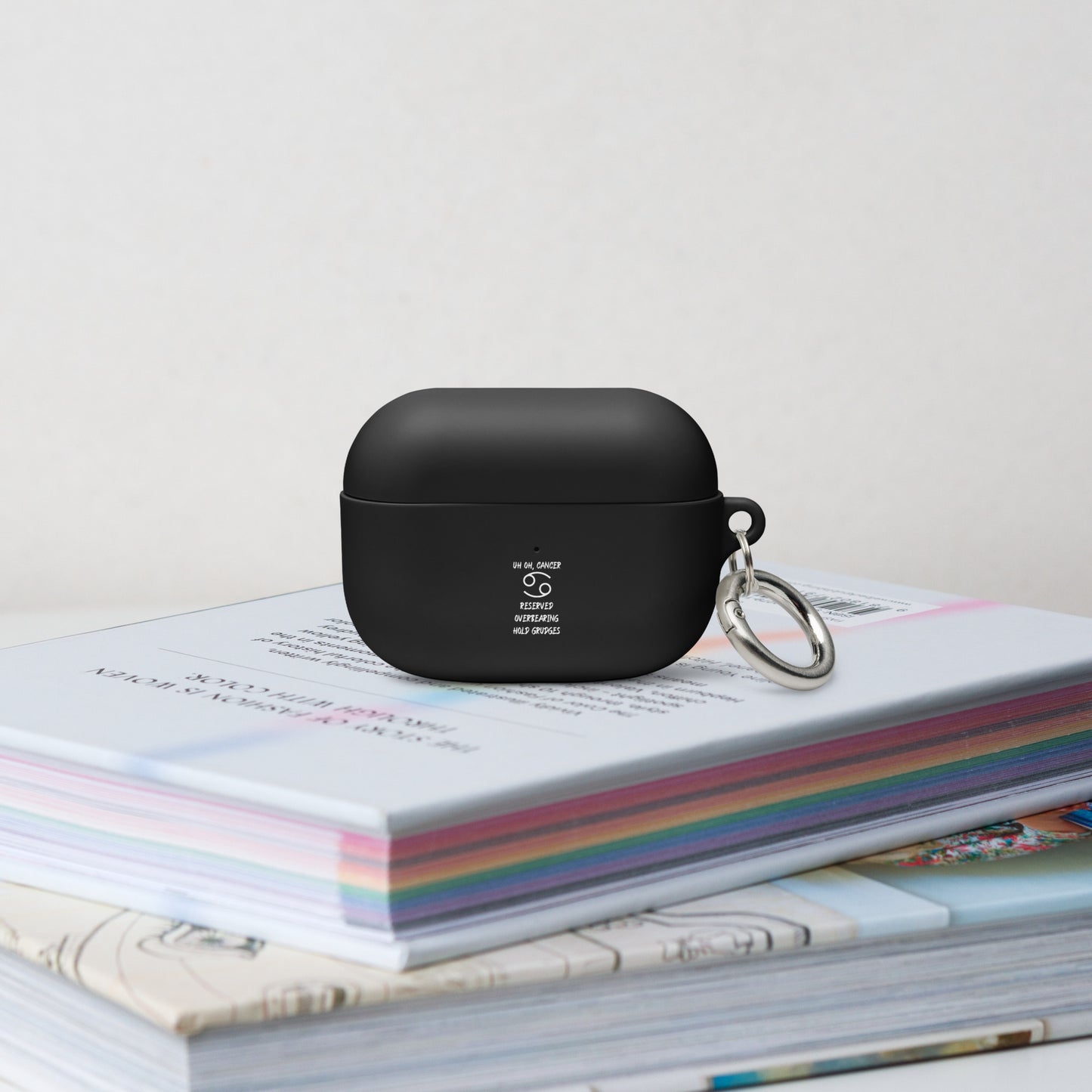 “Uh Oh, Cancer” Rubber Case For AirPods®