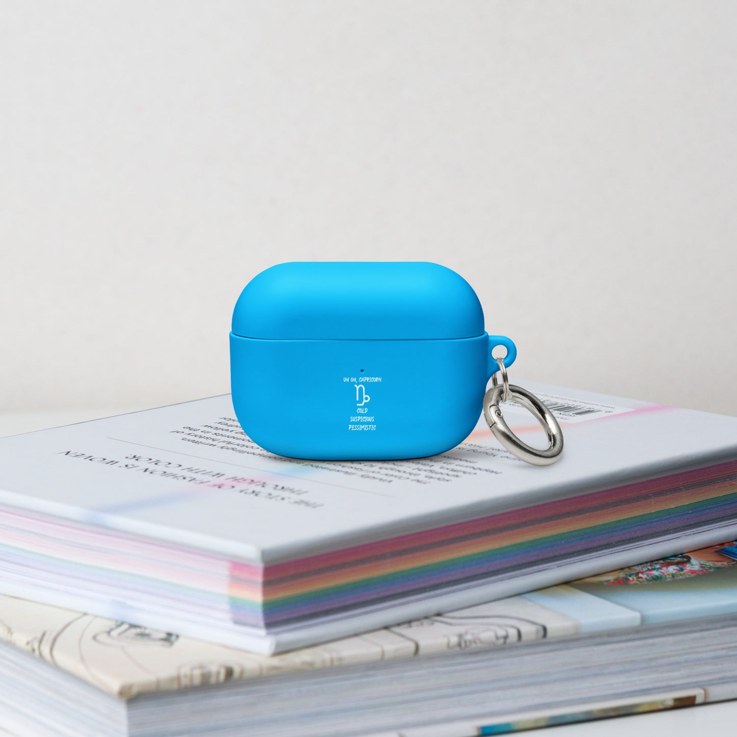 “Uh Oh, Capricorn” Rubber Case For AirPods®