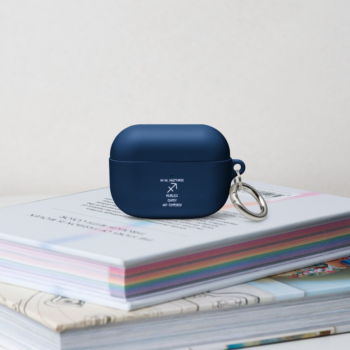 “Uh Oh, Sagittarius” Rubber Case For AirPods®