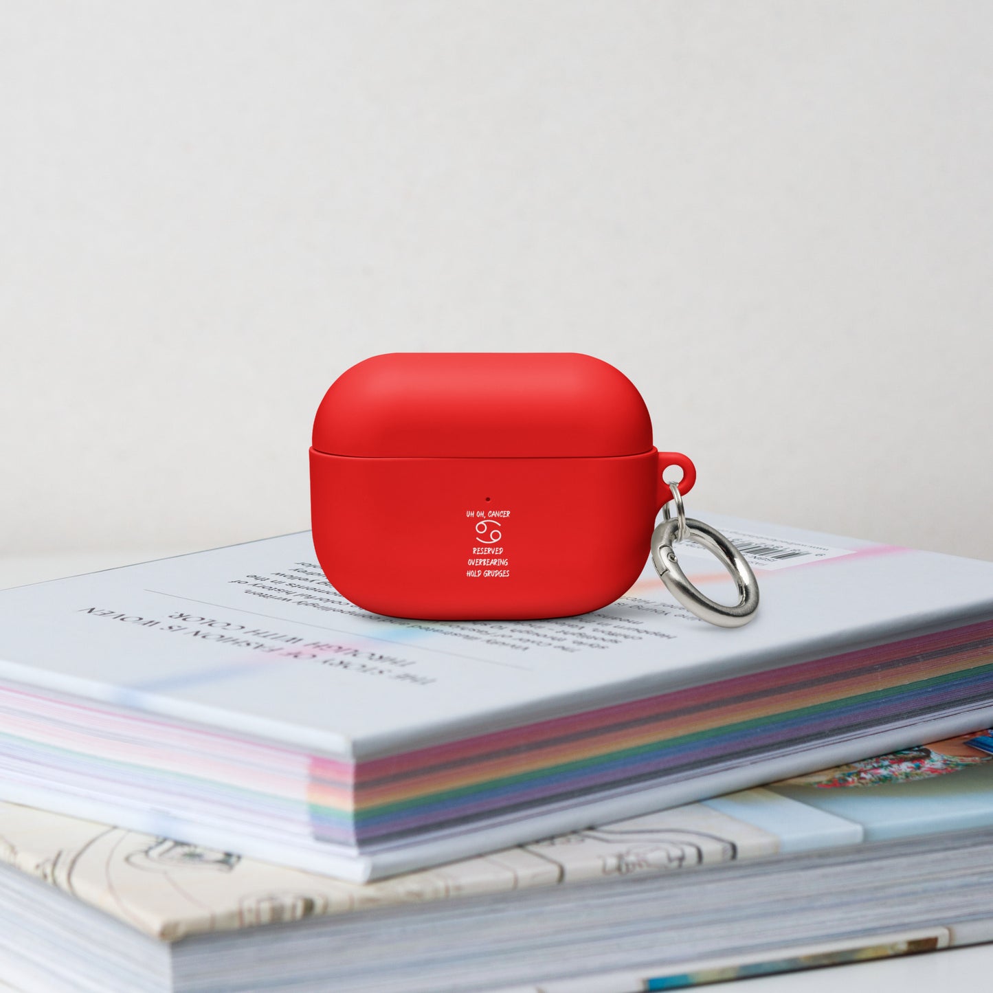 “Uh Oh, Cancer” Rubber Case For AirPods®