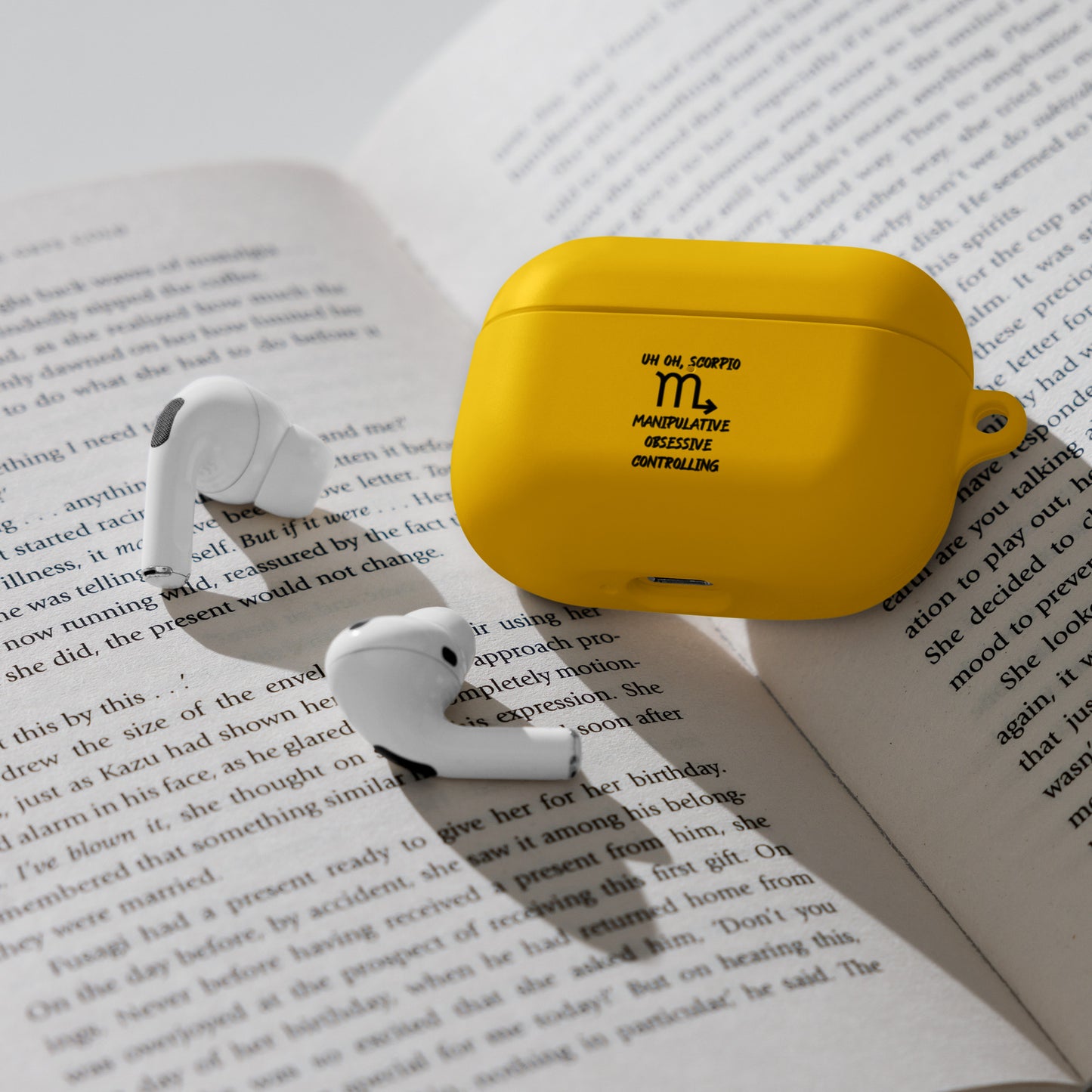 “Uh Oh, Scorpio” Rubber Case For AirPods®