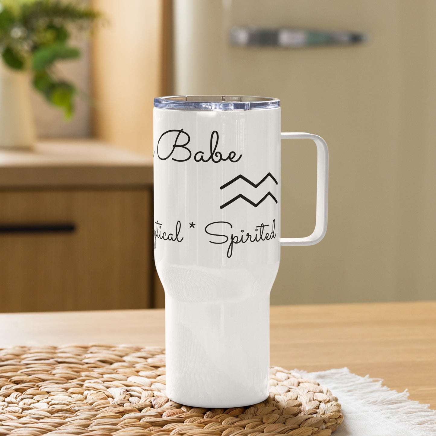 “Aquarius Babe” Travel Mug With A Handle