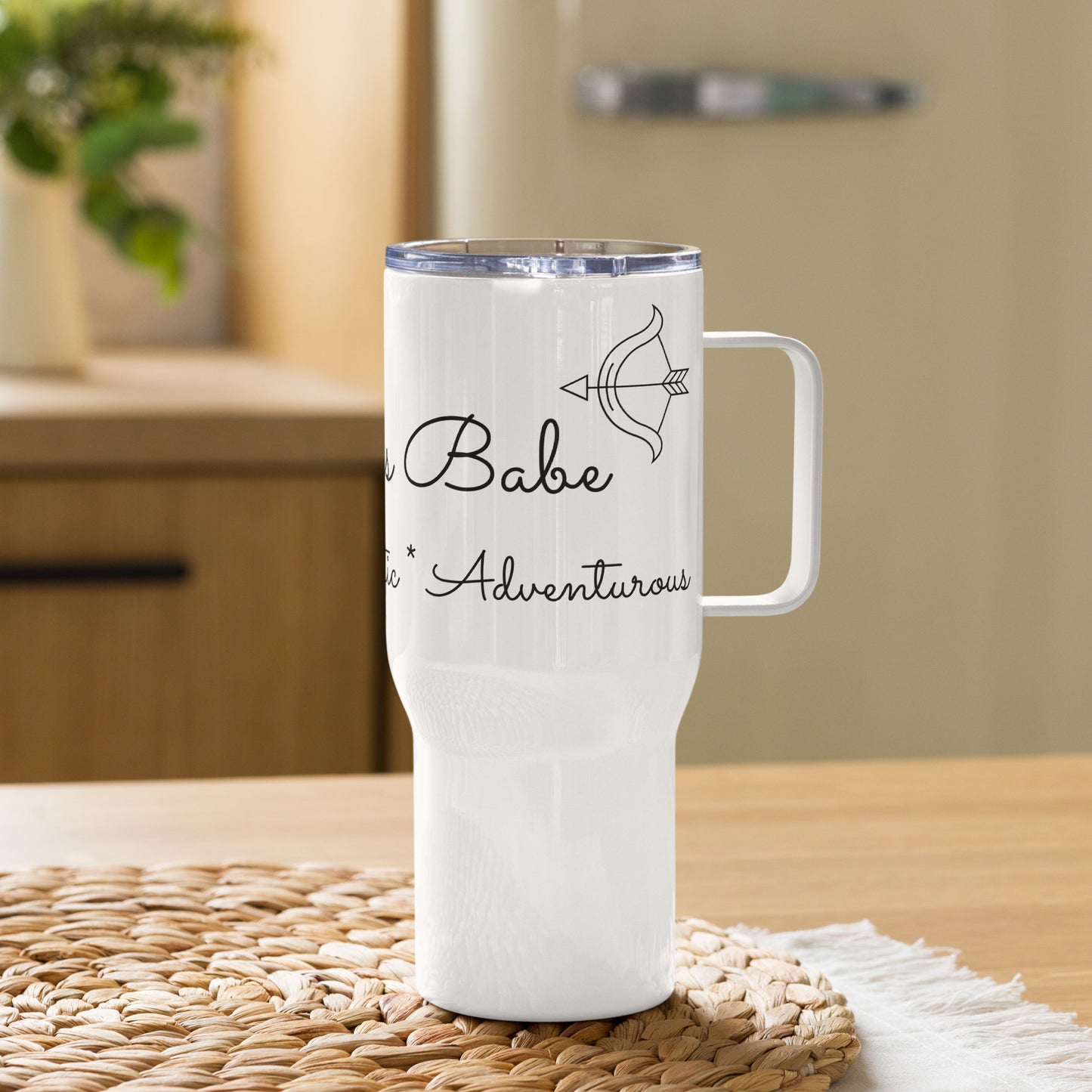 “Sagittarius Babe” Travel Mug With A Handle