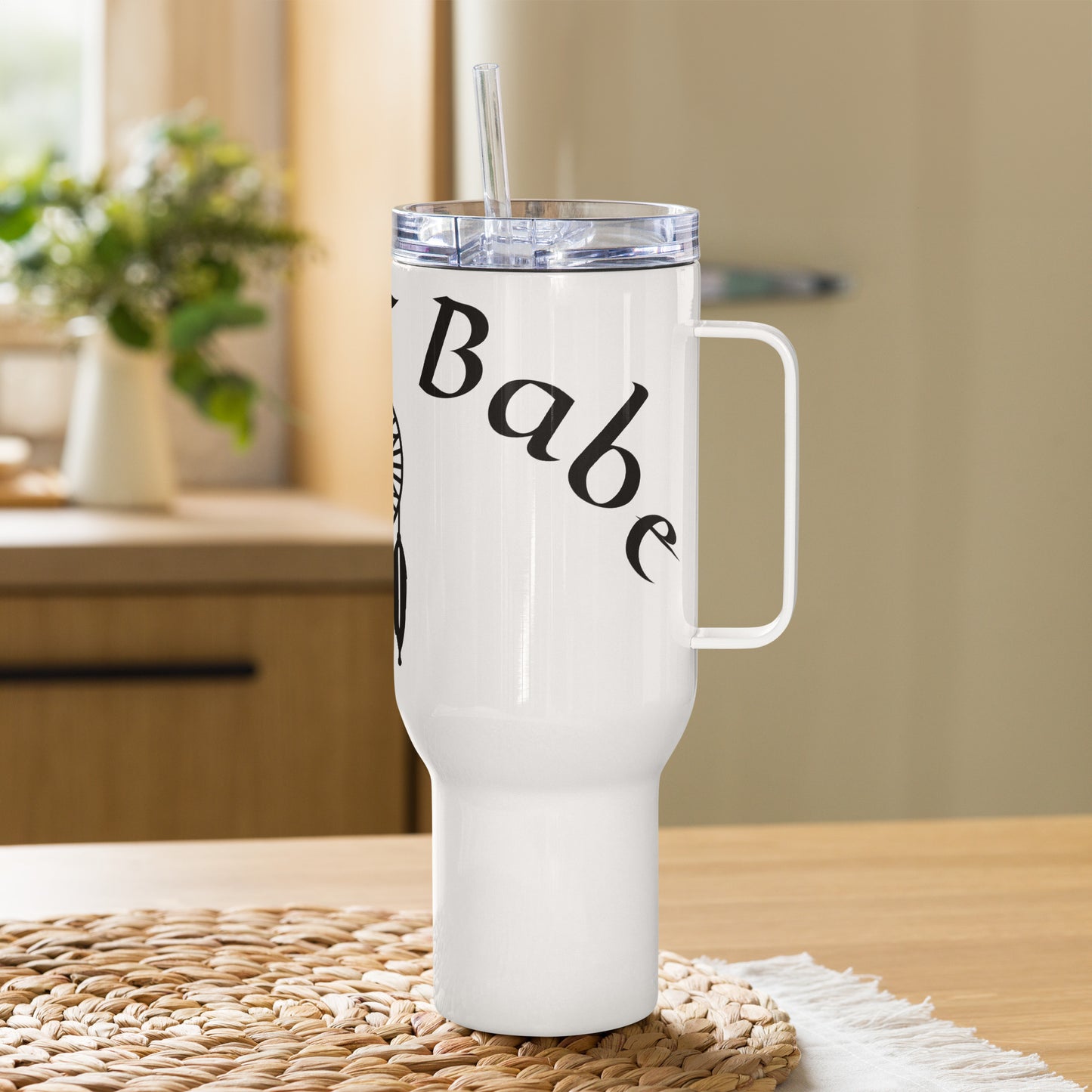 “Cancer Babe” Travel Mug With A Handle
