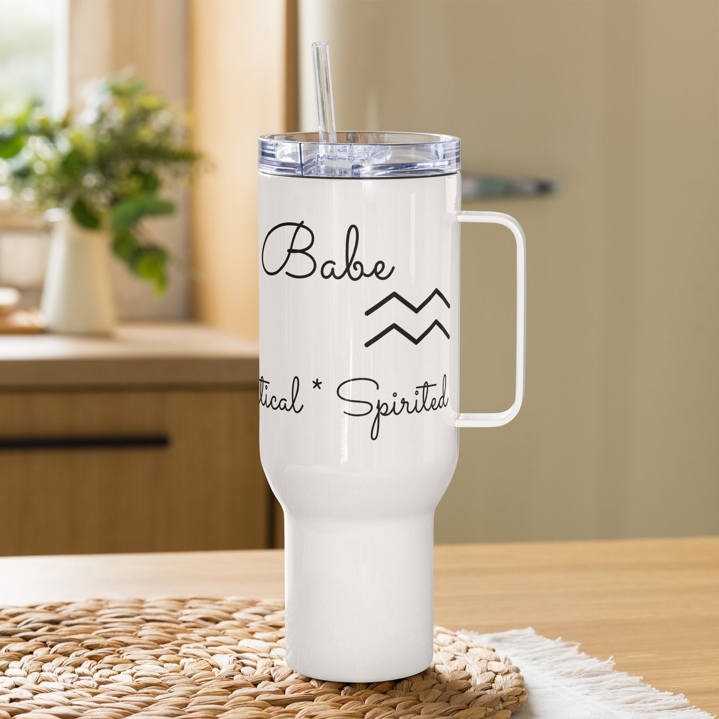 “Aquarius Babe” Travel Mug With A Handle