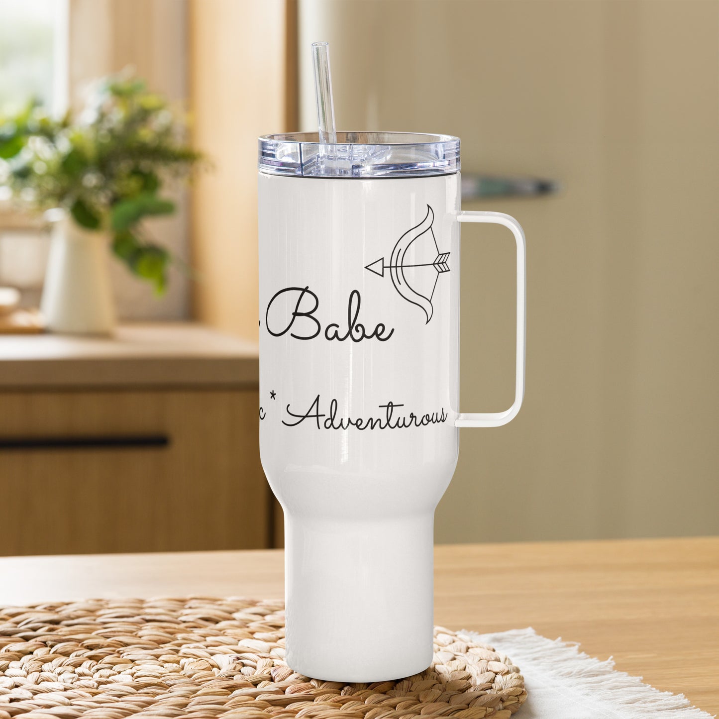 “Sagittarius Babe” Travel Mug With A Handle