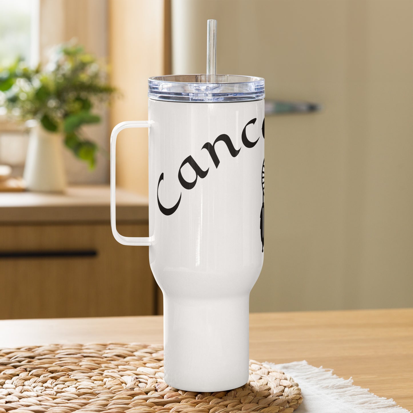 “Cancer Babe” Travel Mug With A Handle